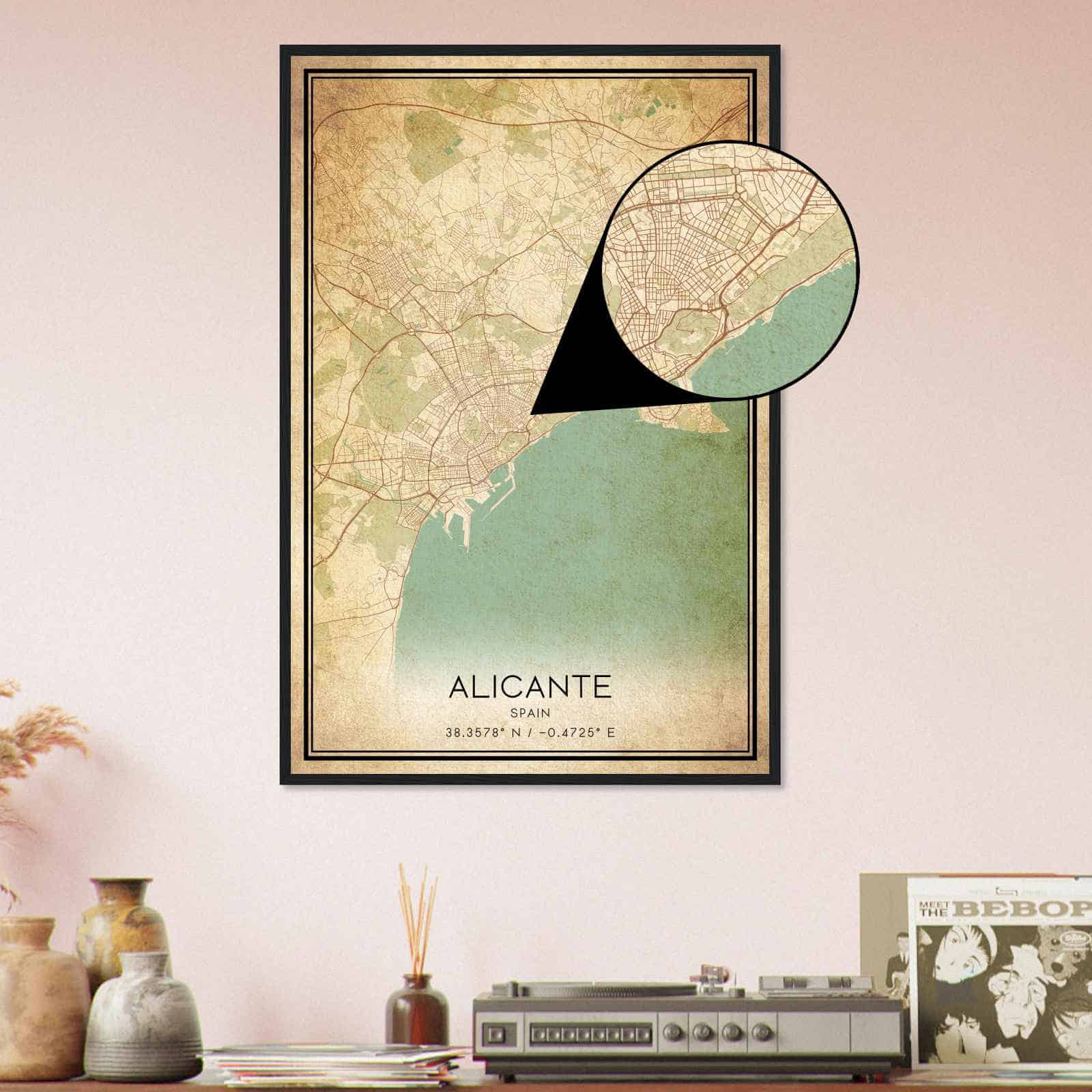 Deerfield Kansas Map Poster, Modern Home Decor Wall Art Print (Copy)