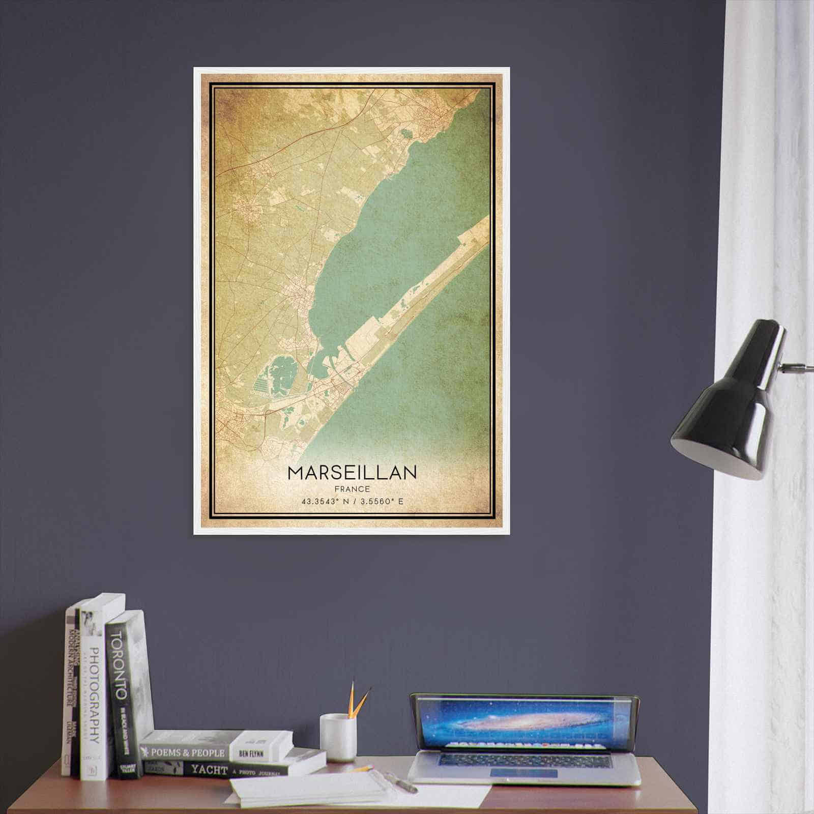 Deerfield Kansas Map Poster, Modern Home Decor Wall Art Print (Copy)