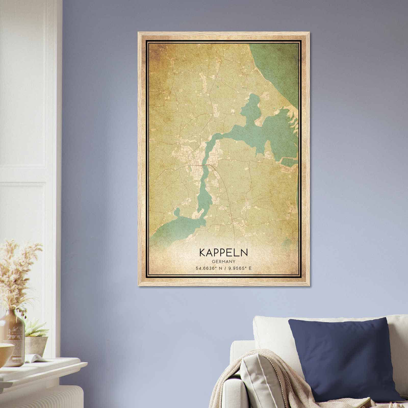 Deerfield Kansas Map Poster, Modern Home Decor Wall Art Print (Copy)