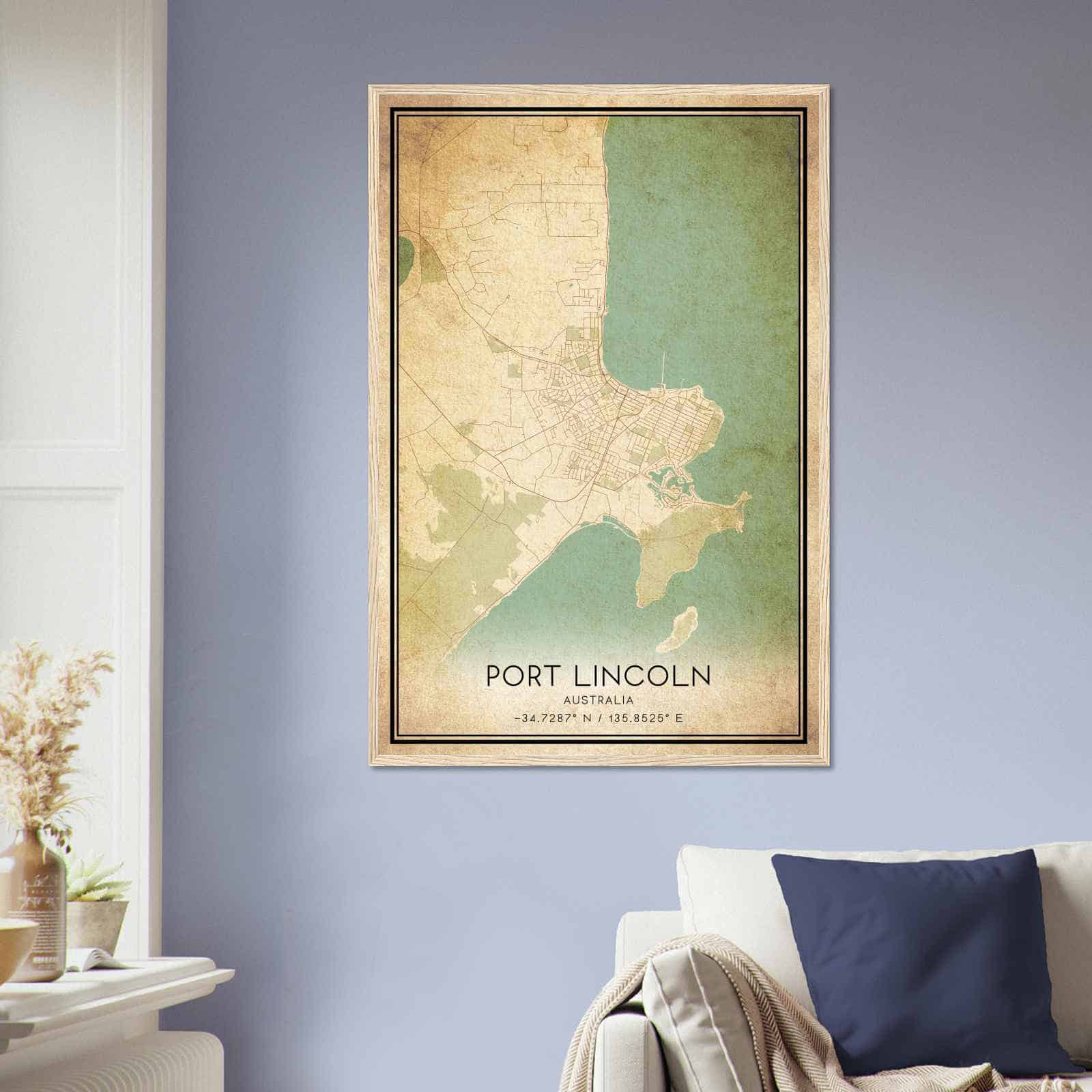 Deerfield Kansas Map Poster, Modern Home Decor Wall Art Print (Copy)