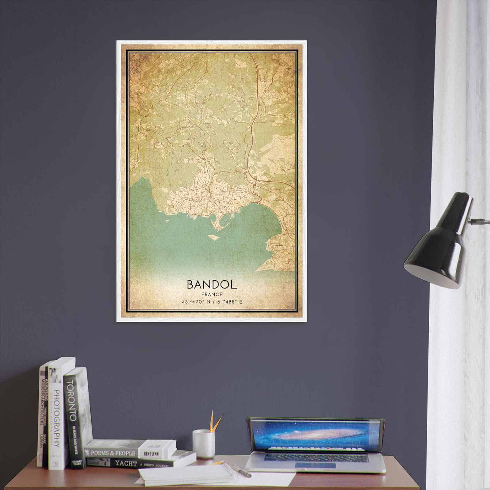 Deerfield Kansas Map Poster, Modern Home Decor Wall Art Print (Copy)