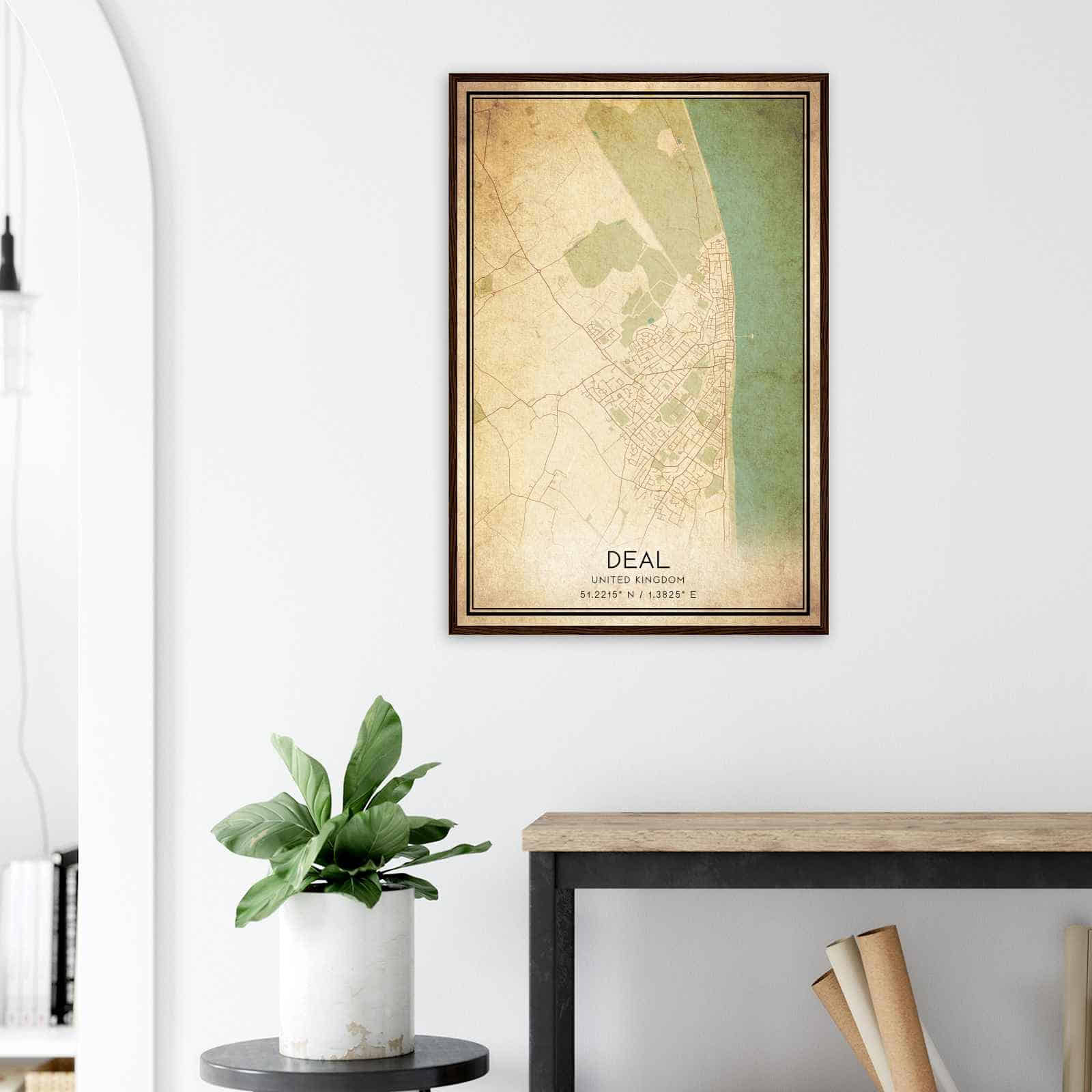 Deerfield Kansas Map Poster, Modern Home Decor Wall Art Print (Copy)