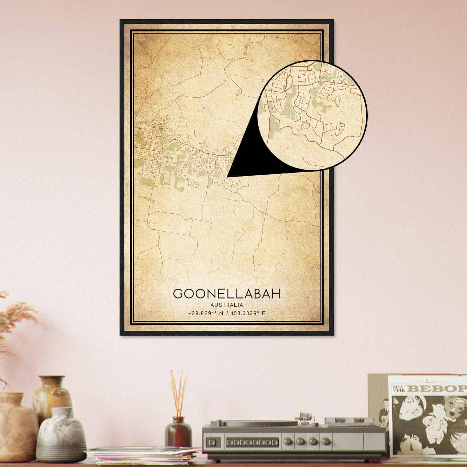 Deerfield Kansas Map Poster, Modern Home Decor Wall Art Print (Copy)