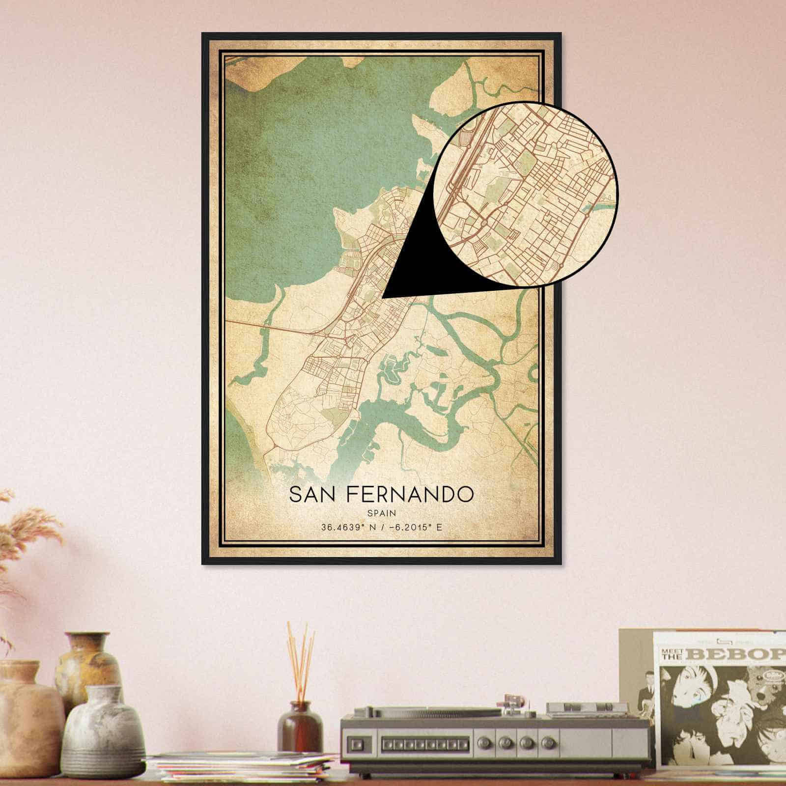 Deerfield Kansas Map Poster, Modern Home Decor Wall Art Print (Copy)