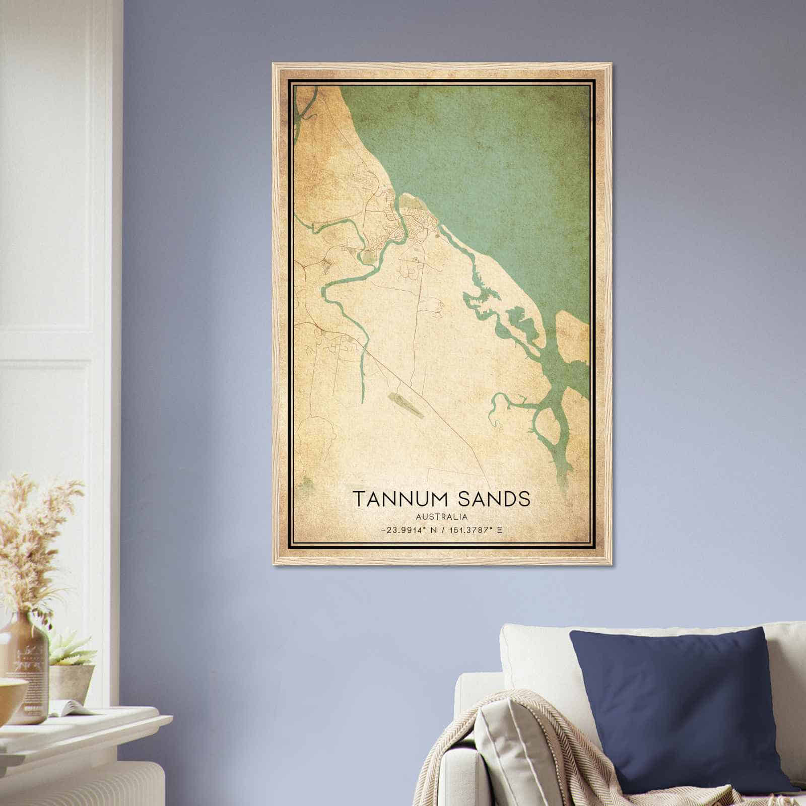 Deerfield Kansas Map Poster, Modern Home Decor Wall Art Print (Copy)