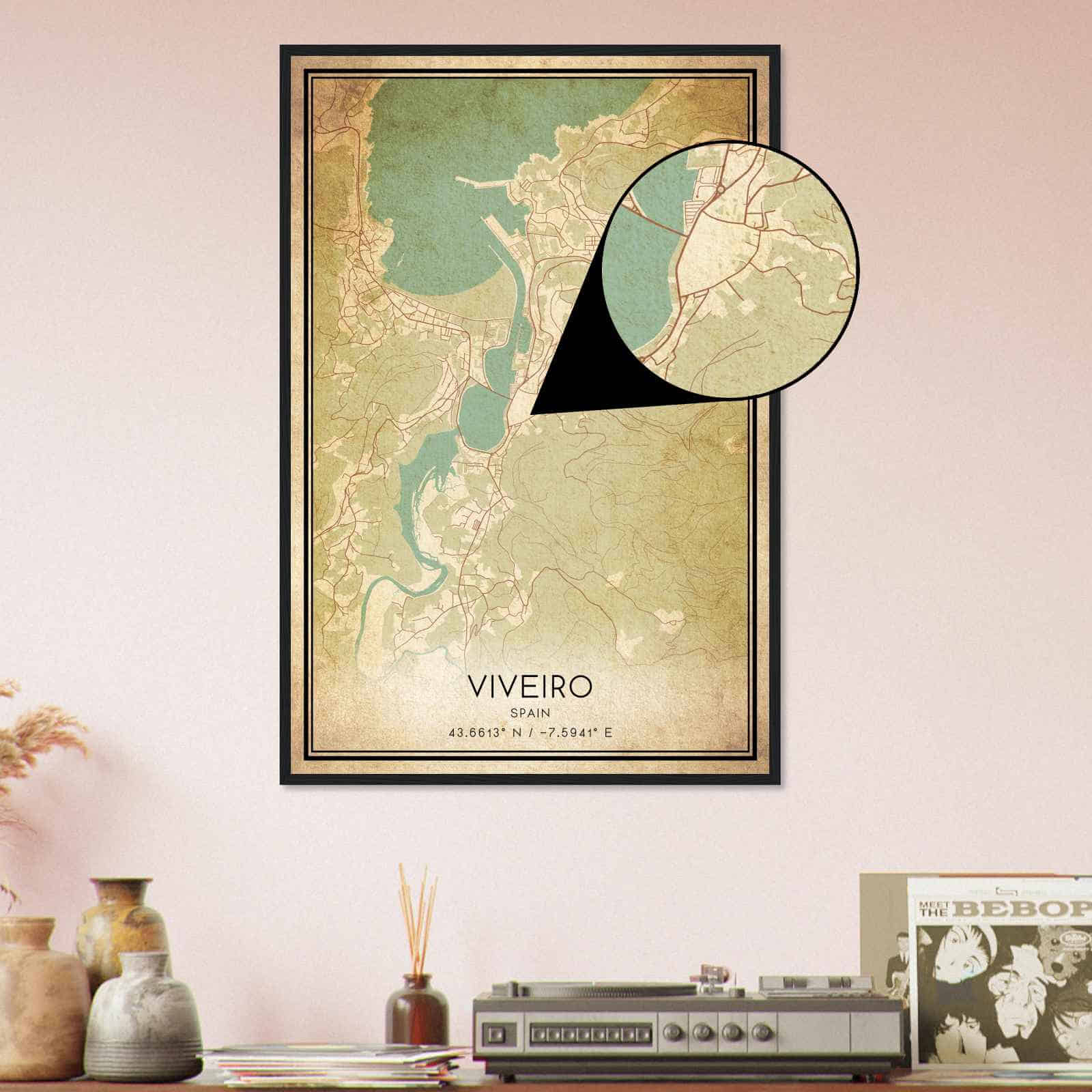 Deerfield Kansas Map Poster, Modern Home Decor Wall Art Print (Copy)