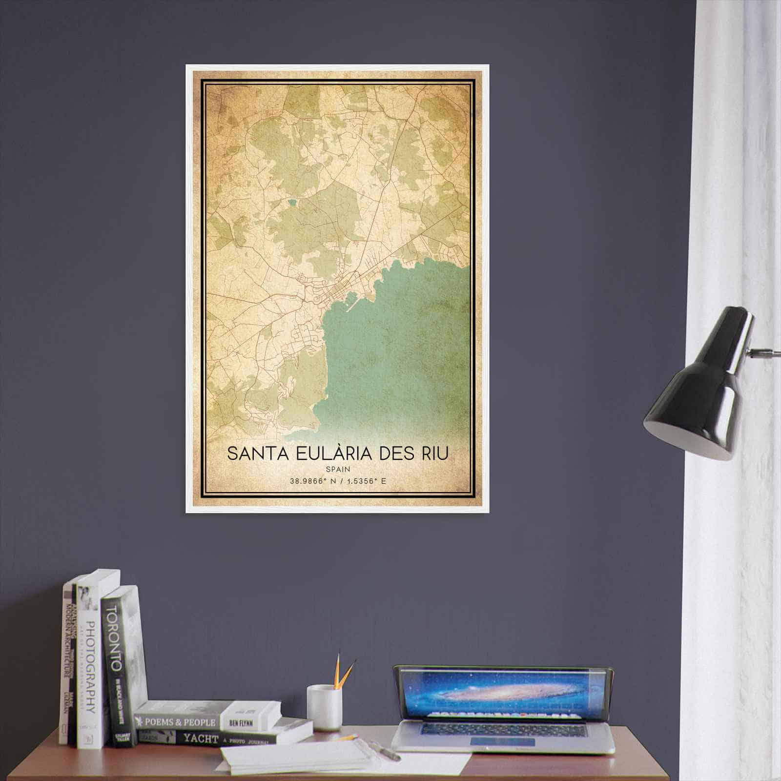 Deerfield Kansas Map Poster, Modern Home Decor Wall Art Print (Copy)