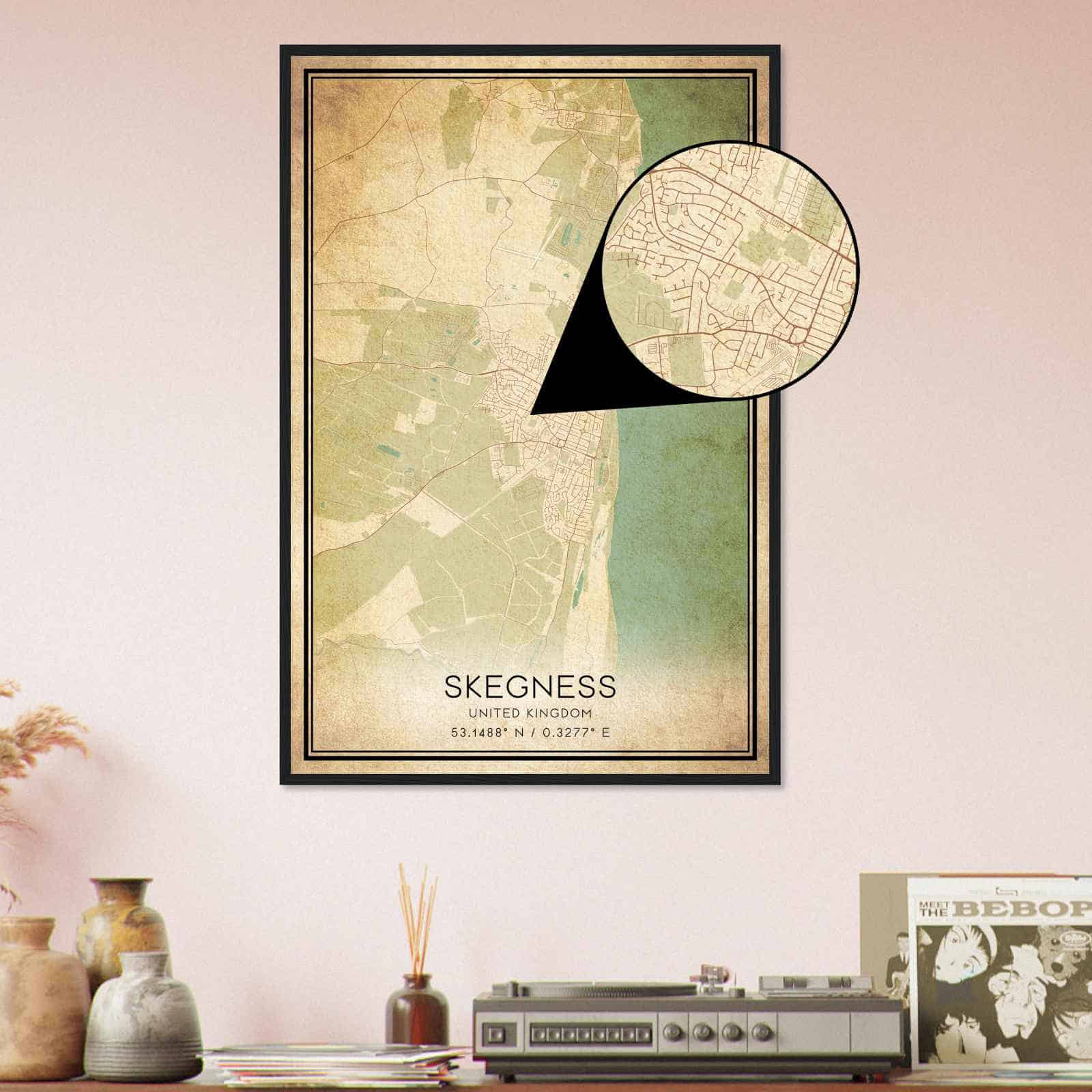 Deerfield Kansas Map Poster, Modern Home Decor Wall Art Print (Copy)