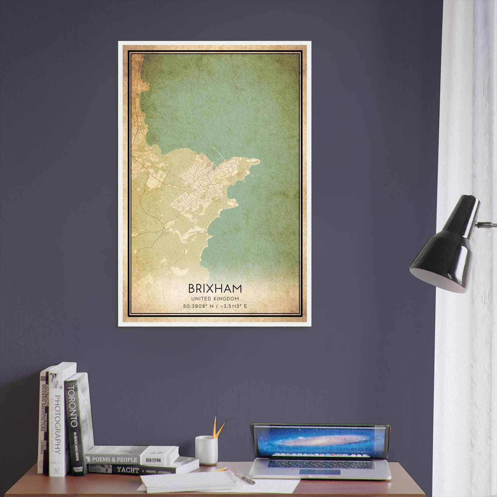Deerfield Kansas Map Poster, Modern Home Decor Wall Art Print (Copy)