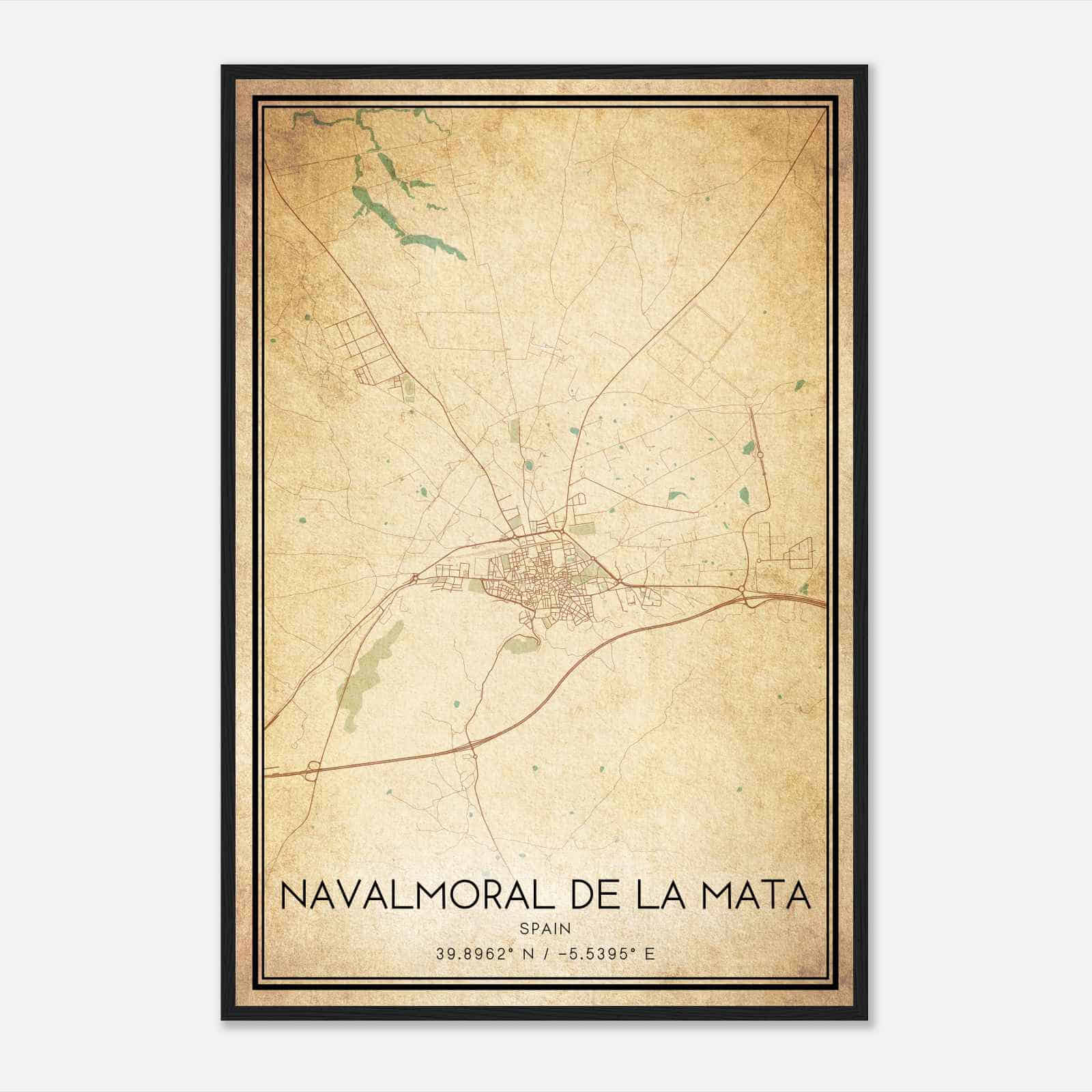 Vintage Navalmoral de la Mata Spain Map Poster, Navalmoral de la Mata City Road Wall Art Print Vintage Navalmoral de la Mata Spain Map Poster, Navalmoral de la Mata City Road Wall Art Print