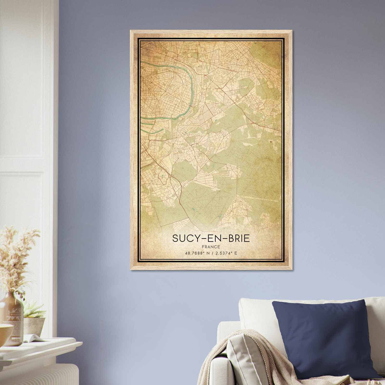 Deerfield Kansas Map Poster, Modern Home Decor Wall Art Print (Copy)
