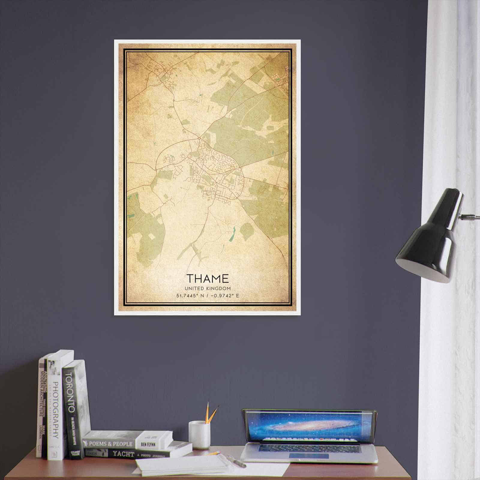 Deerfield Kansas Map Poster, Modern Home Decor Wall Art Print (Copy)