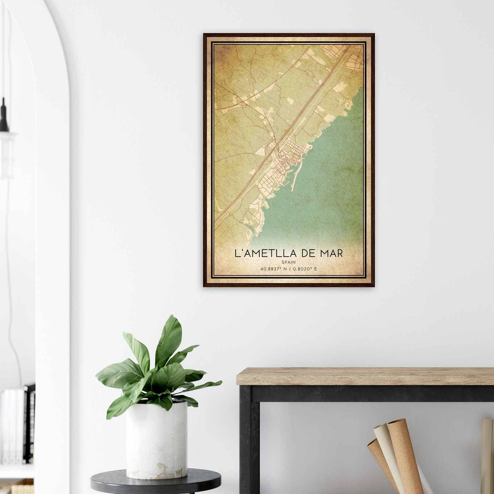 Deerfield Kansas Map Poster, Modern Home Decor Wall Art Print (Copy)