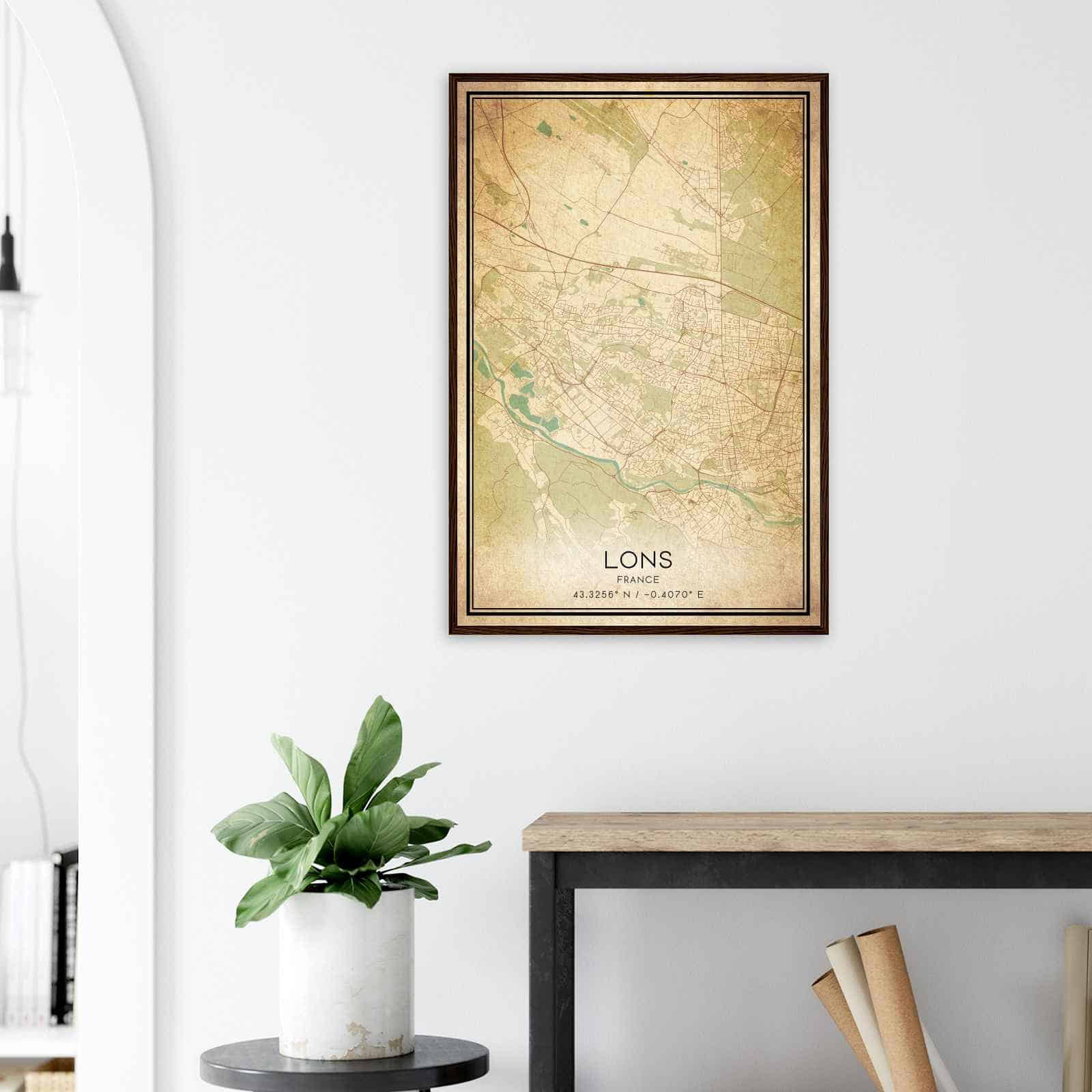 Deerfield Kansas Map Poster, Modern Home Decor Wall Art Print (Copy)