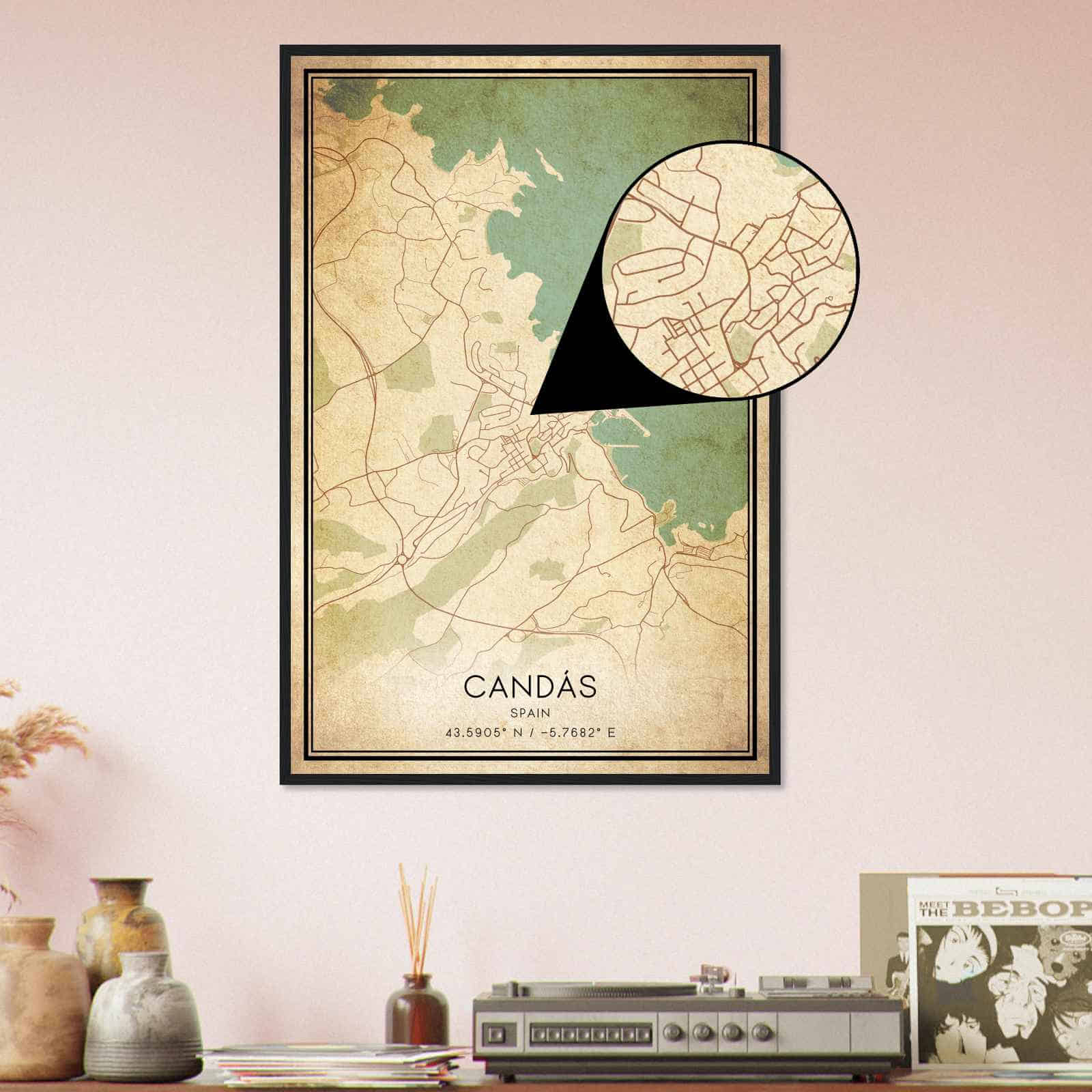 Deerfield Kansas Map Poster, Modern Home Decor Wall Art Print (Copy)