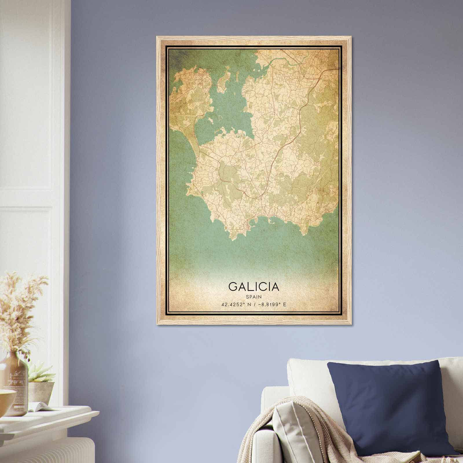 Deerfield Kansas Map Poster, Modern Home Decor Wall Art Print (Copy)