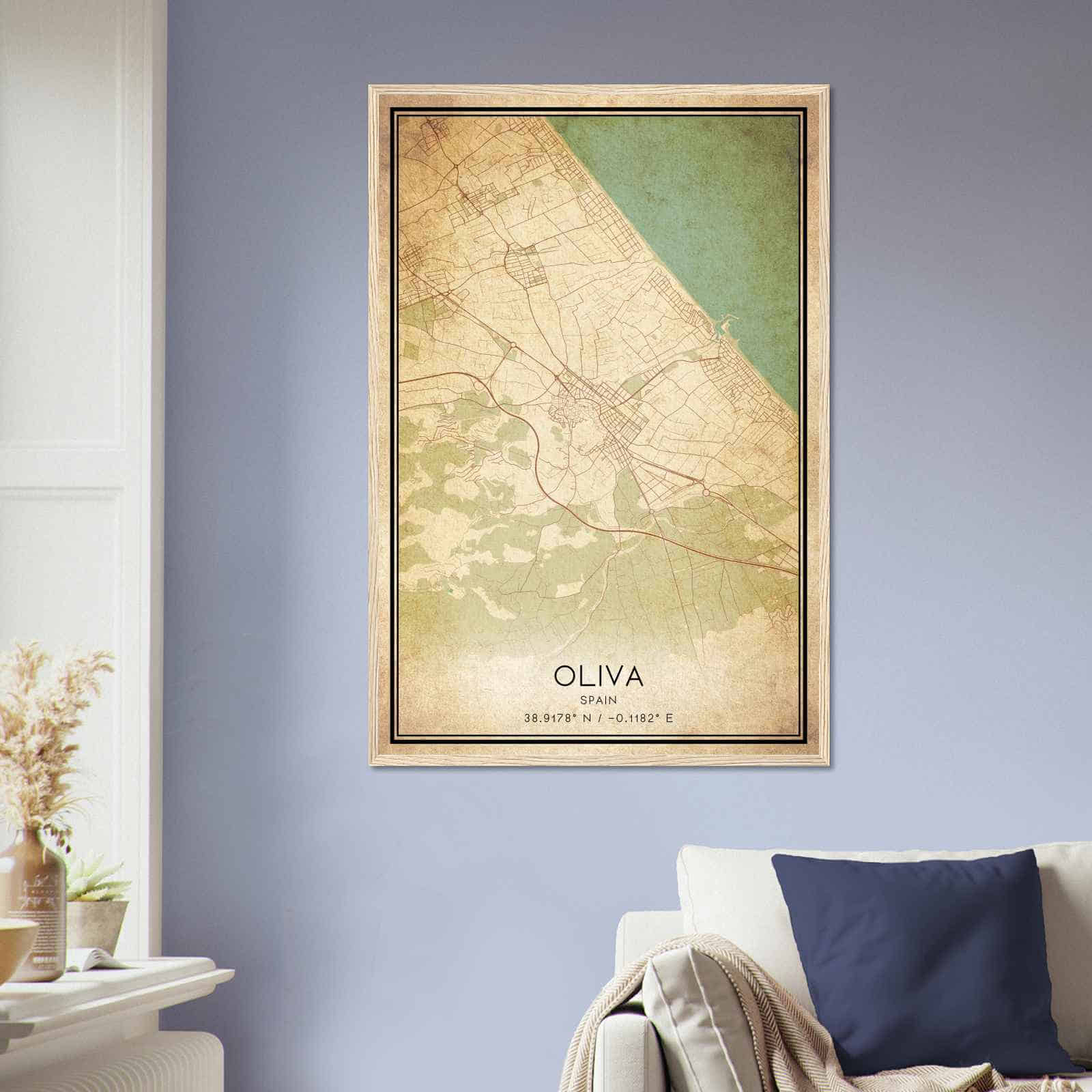 Deerfield Kansas Map Poster, Modern Home Decor Wall Art Print (Copy)