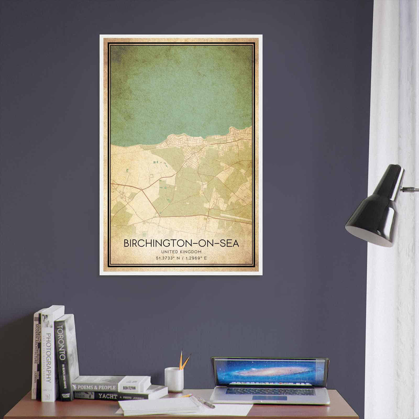 Deerfield Kansas Map Poster, Modern Home Decor Wall Art Print (Copy)