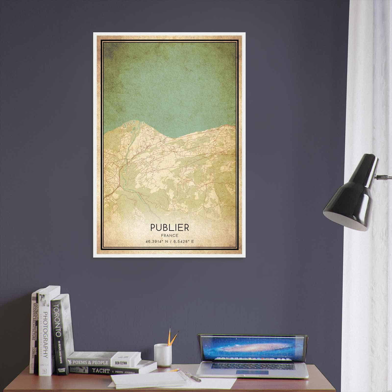 Deerfield Kansas Map Poster, Modern Home Decor Wall Art Print (Copy)