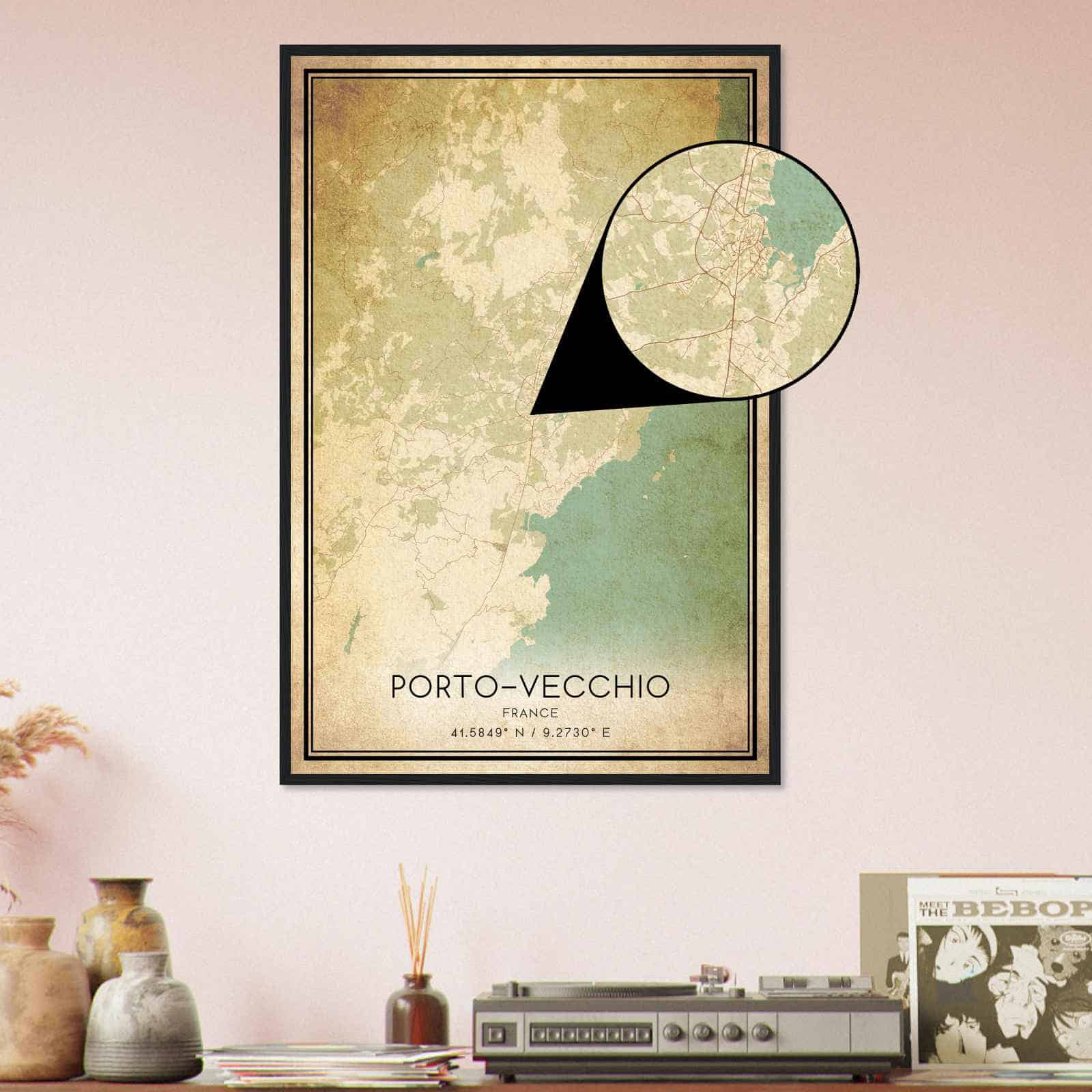 Deerfield Kansas Map Poster, Modern Home Decor Wall Art Print (Copy)