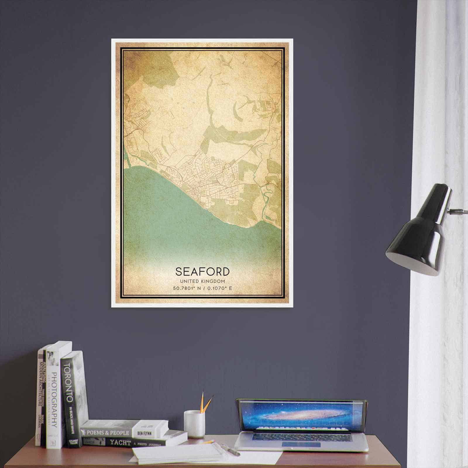 Deerfield Kansas Map Poster, Modern Home Decor Wall Art Print (Copy)