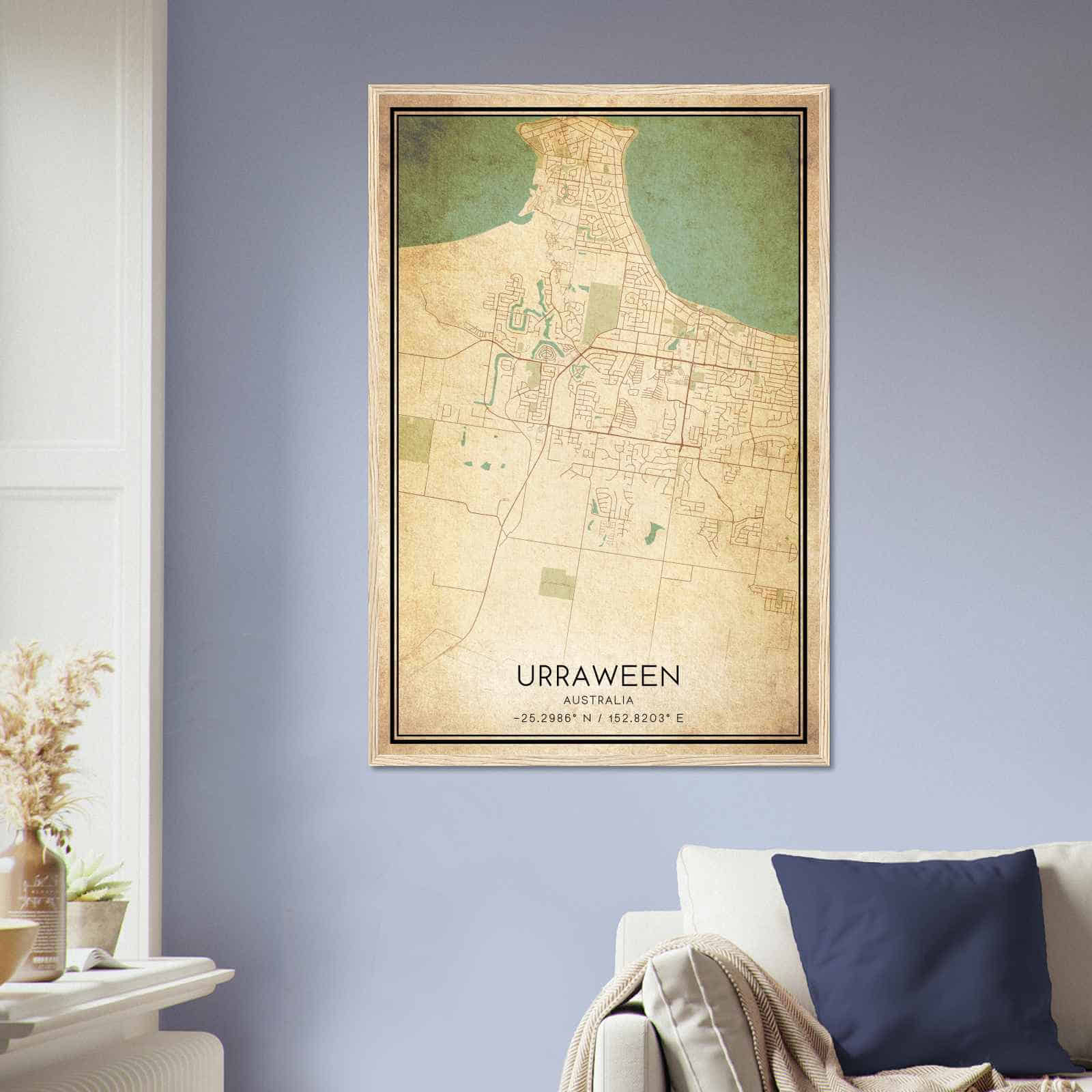 Deerfield Kansas Map Poster, Modern Home Decor Wall Art Print (Copy)
