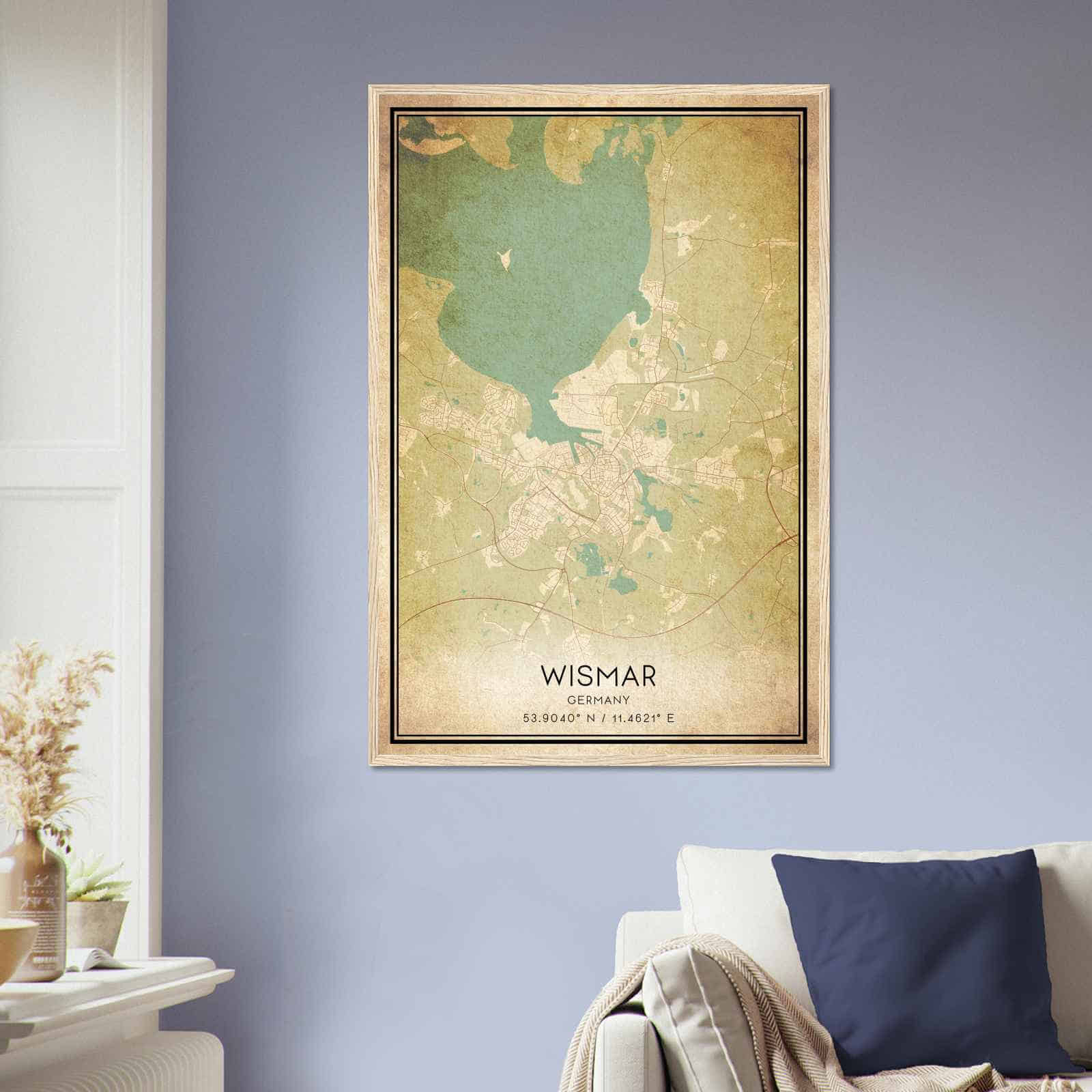 Deerfield Kansas Map Poster, Modern Home Decor Wall Art Print (Copy)