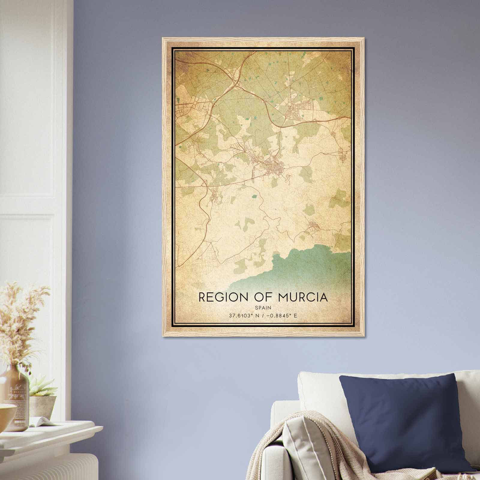 Deerfield Kansas Map Poster, Modern Home Decor Wall Art Print (Copy)