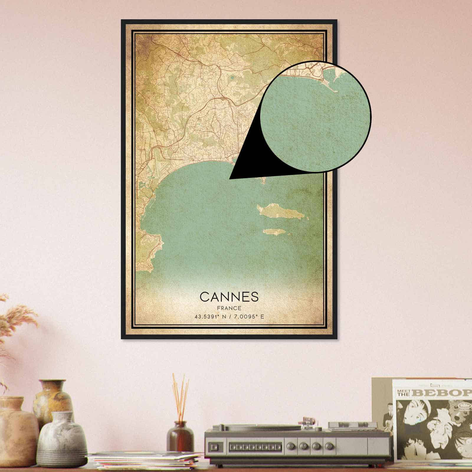 Deerfield Kansas Map Poster, Modern Home Decor Wall Art Print (Copy)
