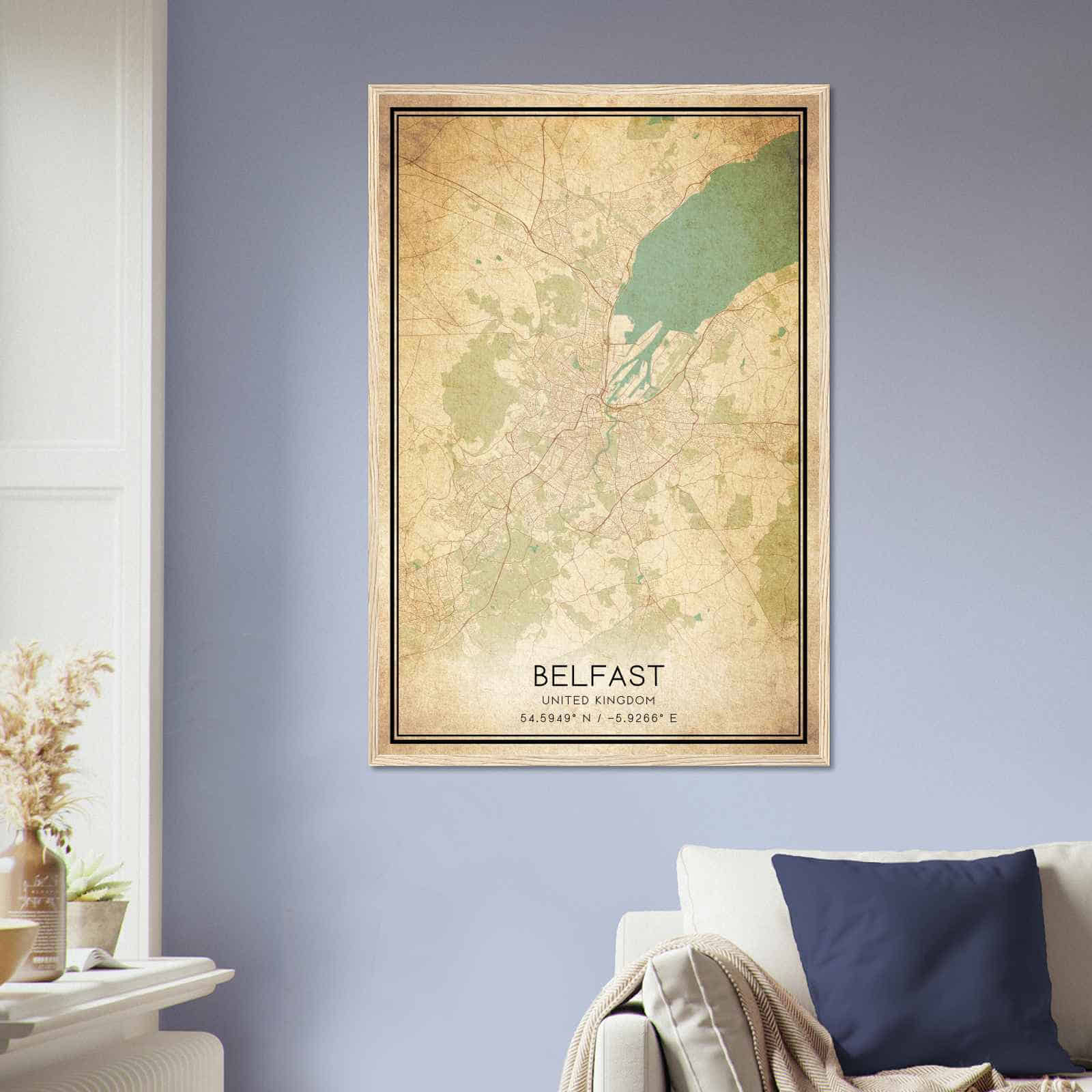 Deerfield Kansas Map Poster, Modern Home Decor Wall Art Print (Copy)