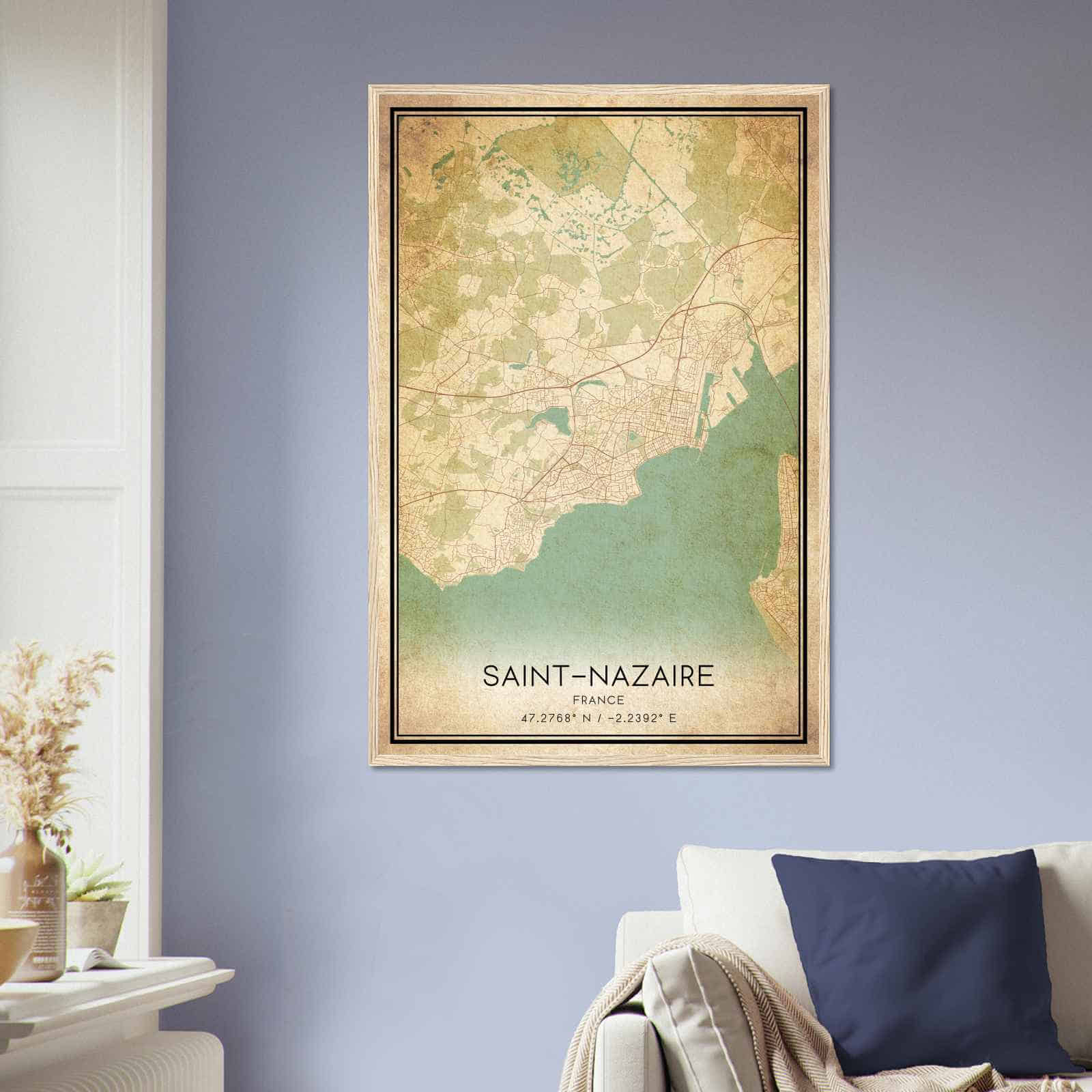 Deerfield Kansas Map Poster, Modern Home Decor Wall Art Print (Copy)