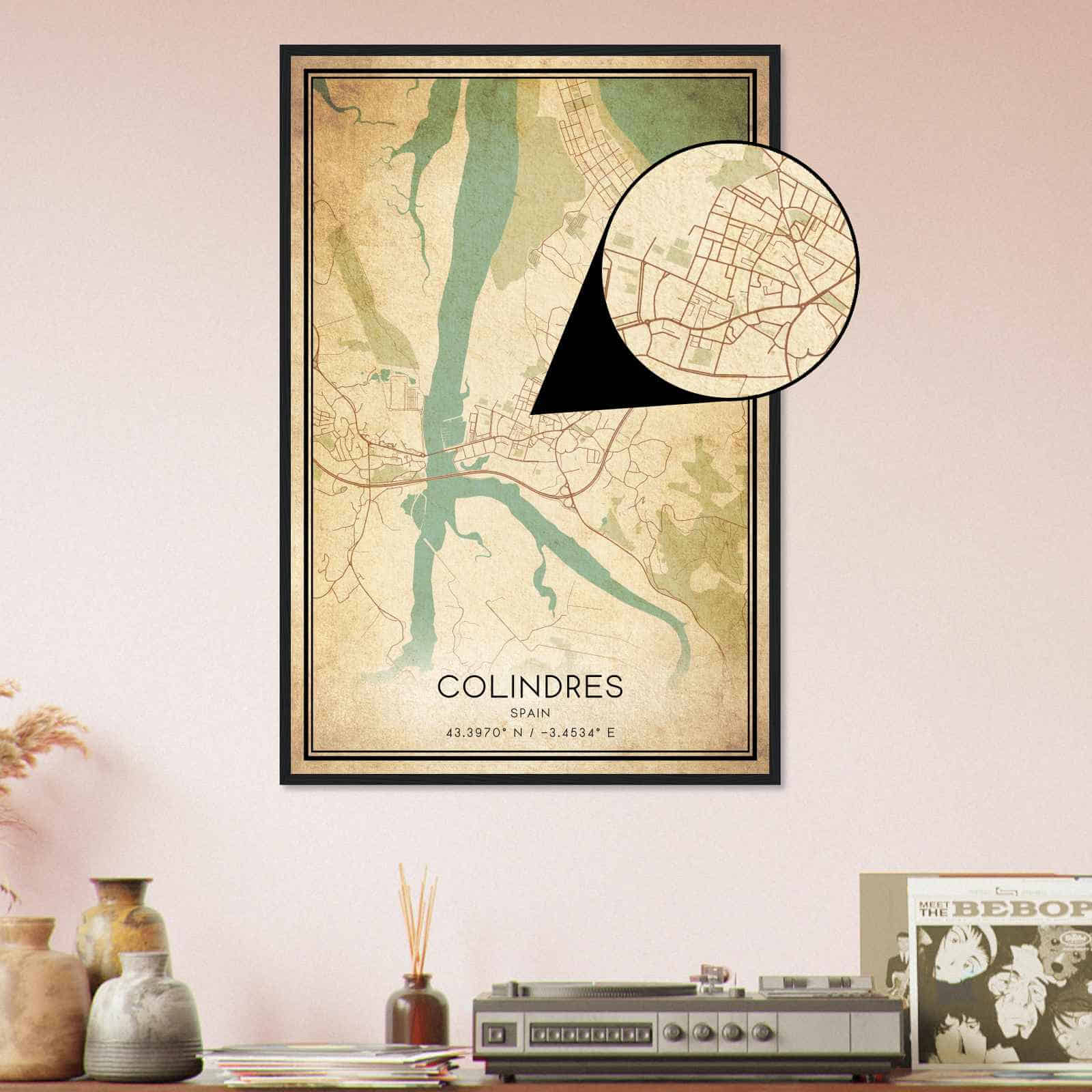 Deerfield Kansas Map Poster, Modern Home Decor Wall Art Print (Copy)