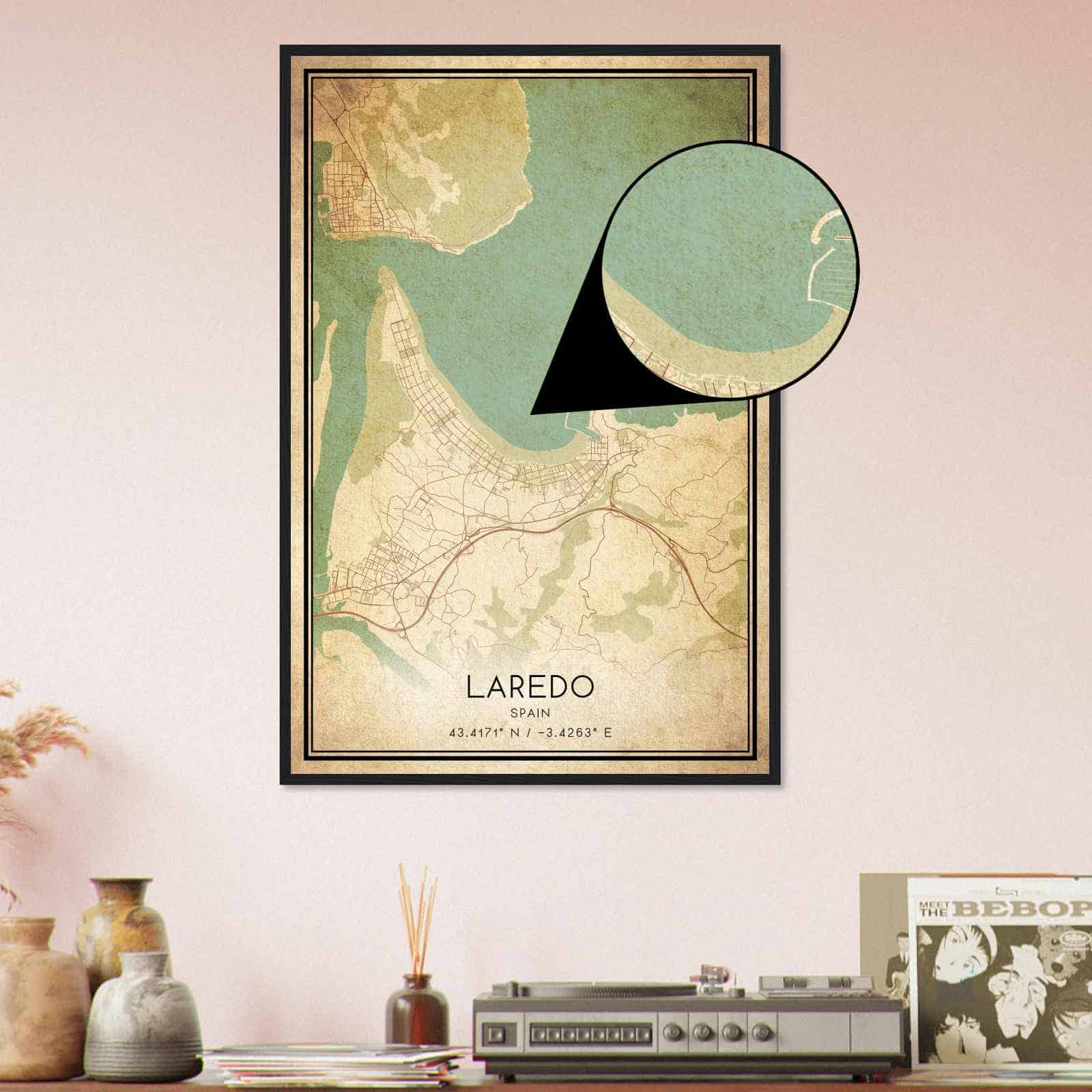 Deerfield Kansas Map Poster, Modern Home Decor Wall Art Print (Copy)
