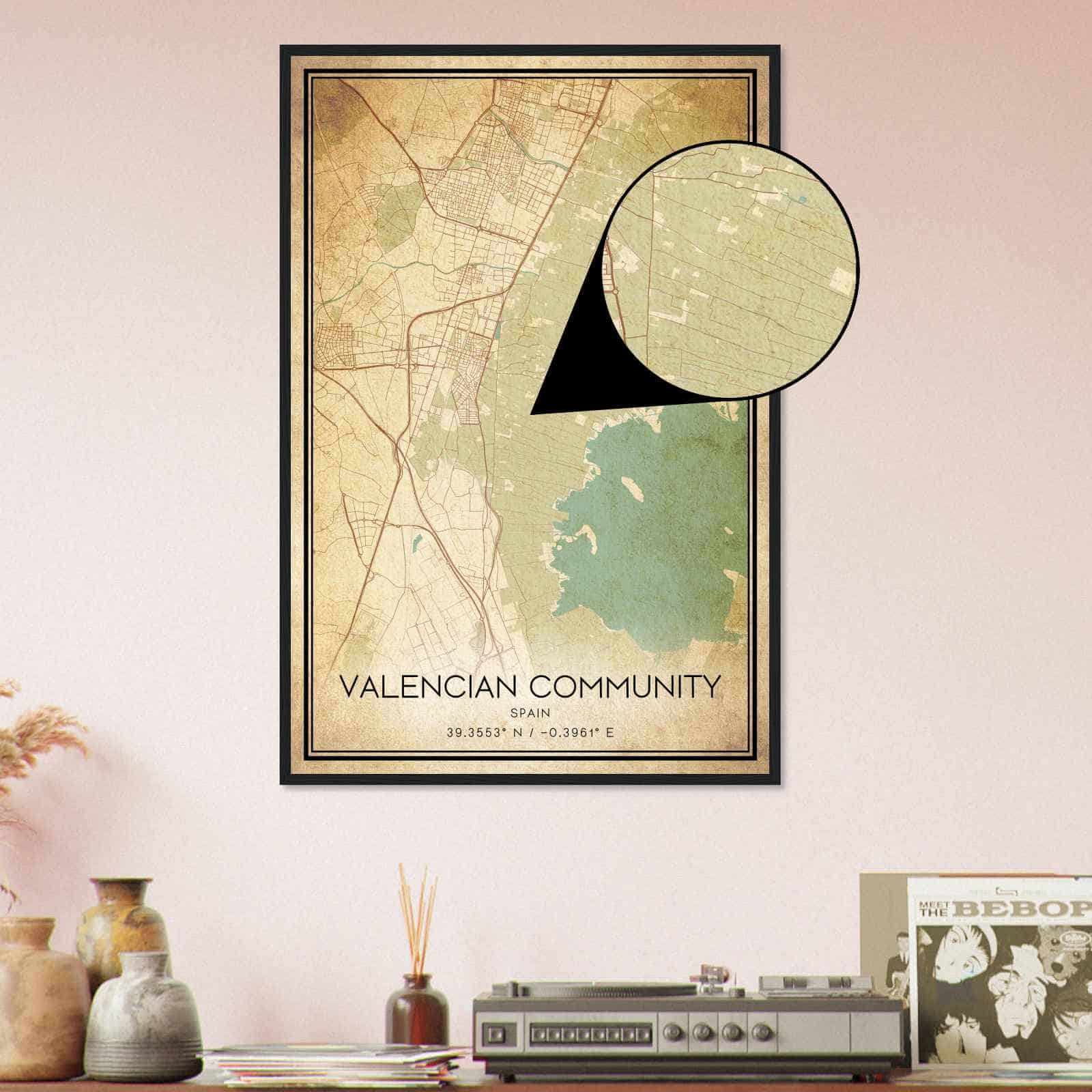Deerfield Kansas Map Poster, Modern Home Decor Wall Art Print (Copy)