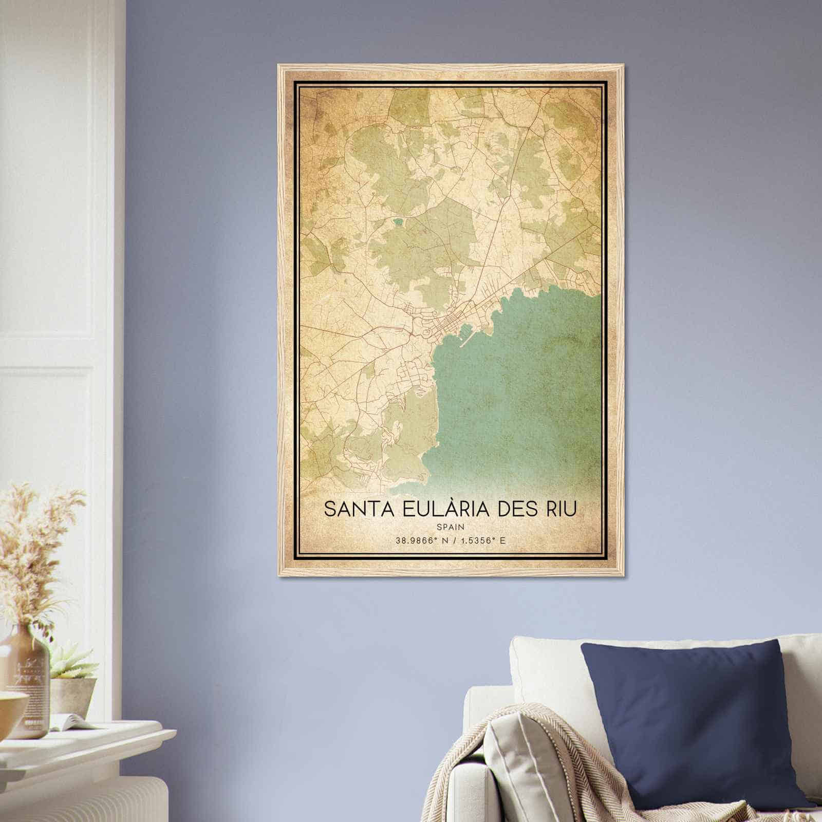 Deerfield Kansas Map Poster, Modern Home Decor Wall Art Print (Copy)