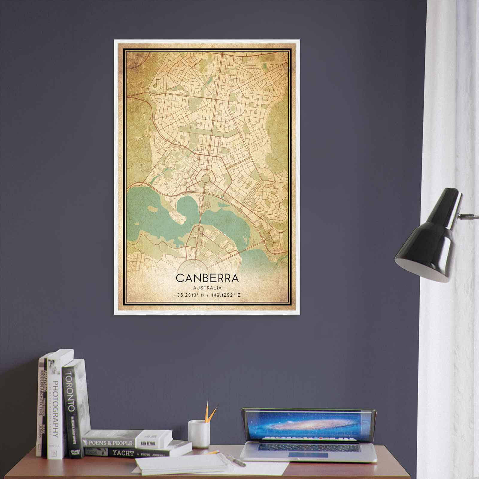 Deerfield Kansas Map Poster, Modern Home Decor Wall Art Print (Copy)