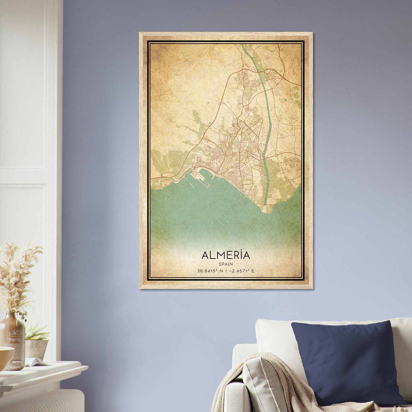 Deerfield Kansas Map Poster, Modern Home Decor Wall Art Print (Copy)
