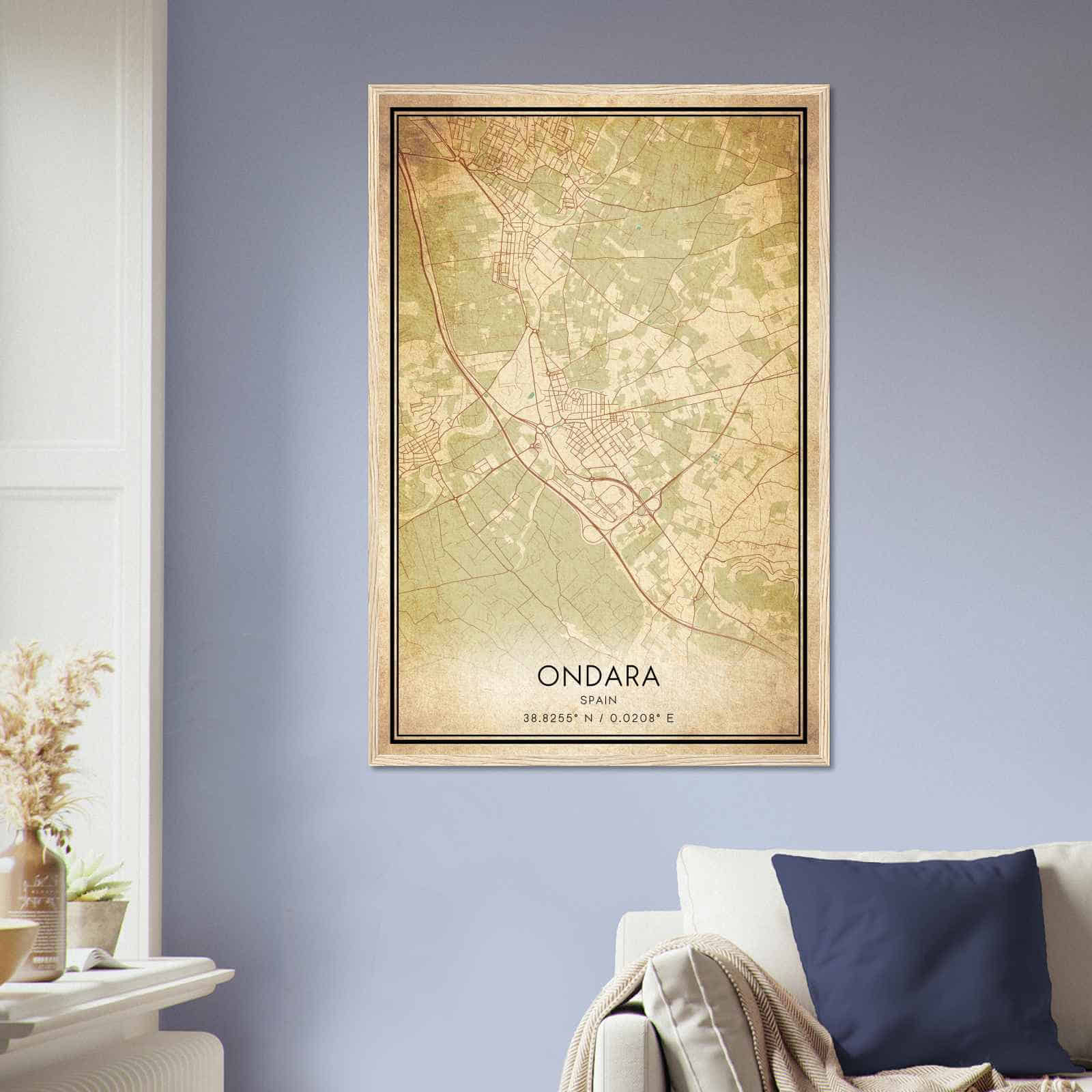 Deerfield Kansas Map Poster, Modern Home Decor Wall Art Print (Copy)