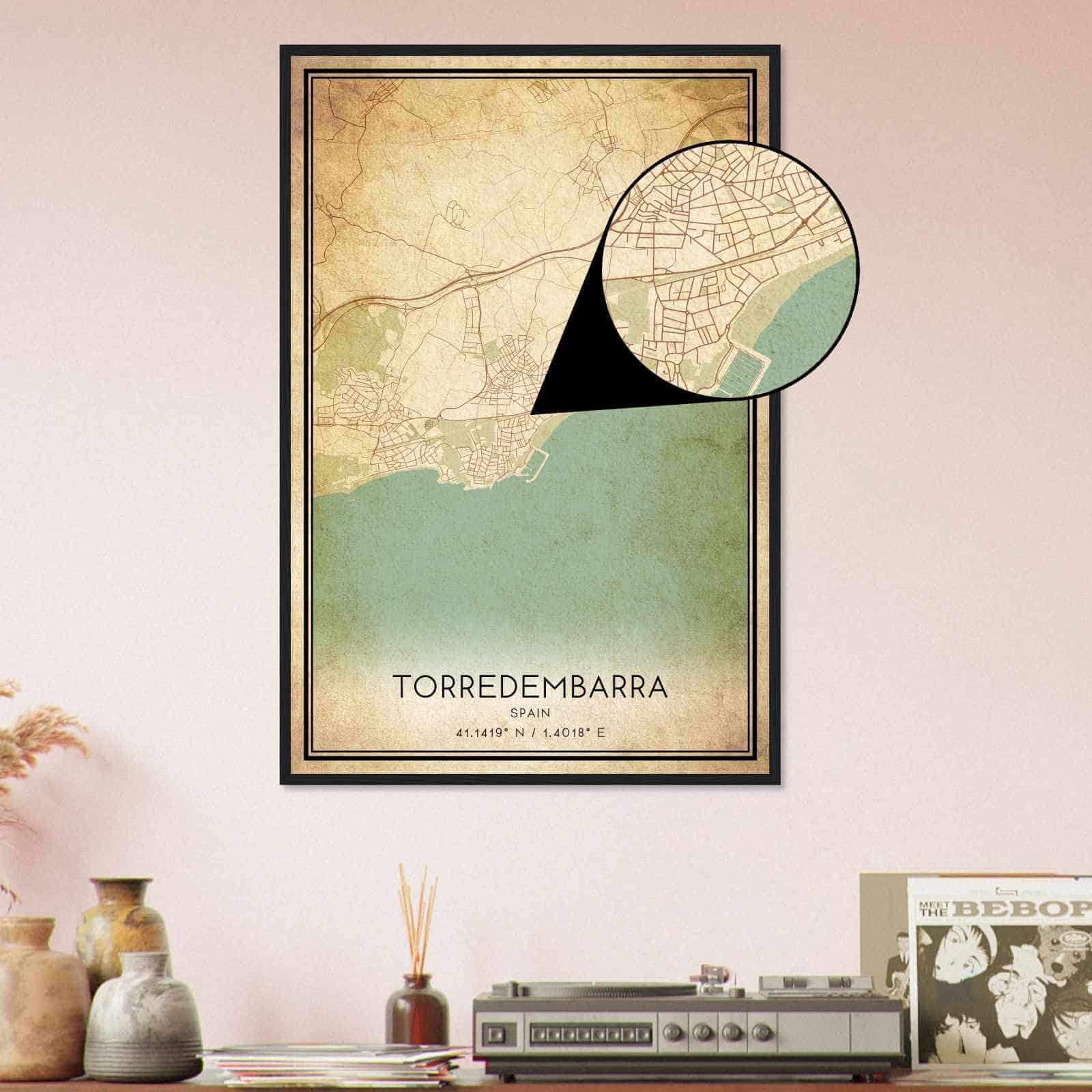 Deerfield Kansas Map Poster, Modern Home Decor Wall Art Print (Copy)