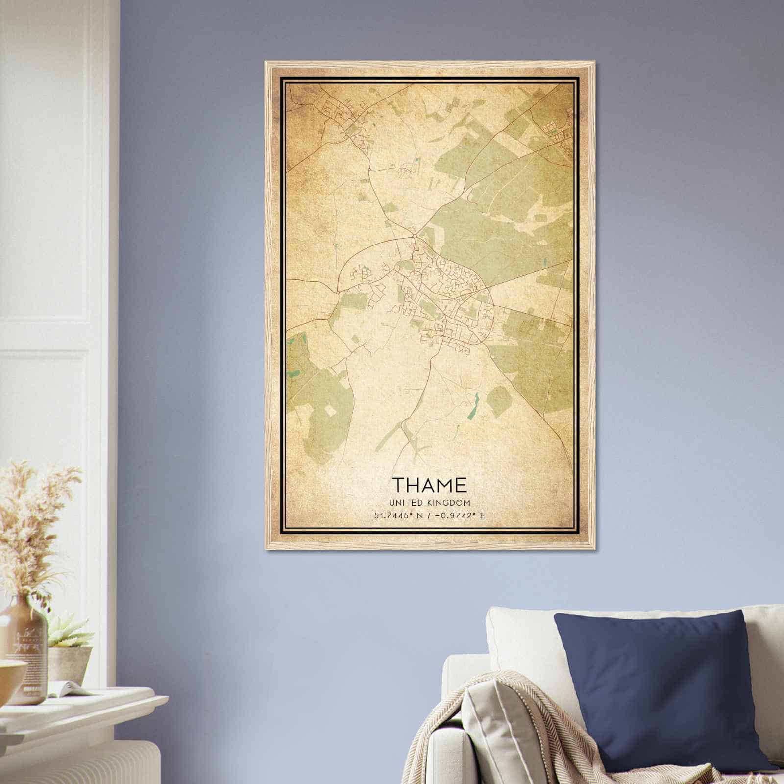 Deerfield Kansas Map Poster, Modern Home Decor Wall Art Print (Copy)