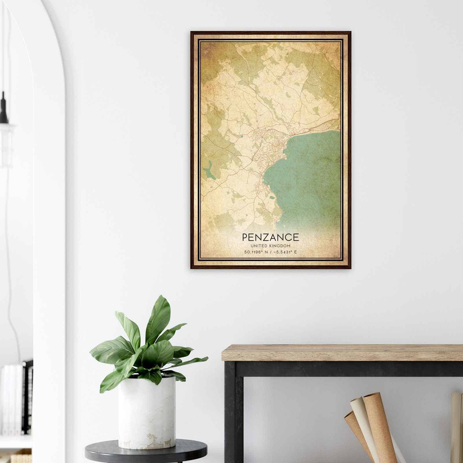 Deerfield Kansas Map Poster, Modern Home Decor Wall Art Print (Copy)
