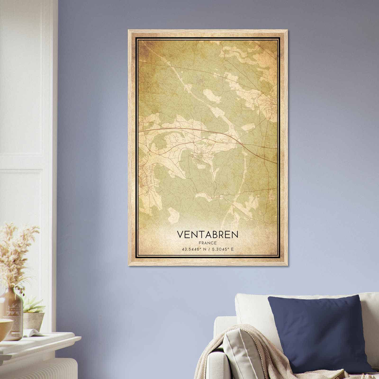 Deerfield Kansas Map Poster, Modern Home Decor Wall Art Print (Copy)