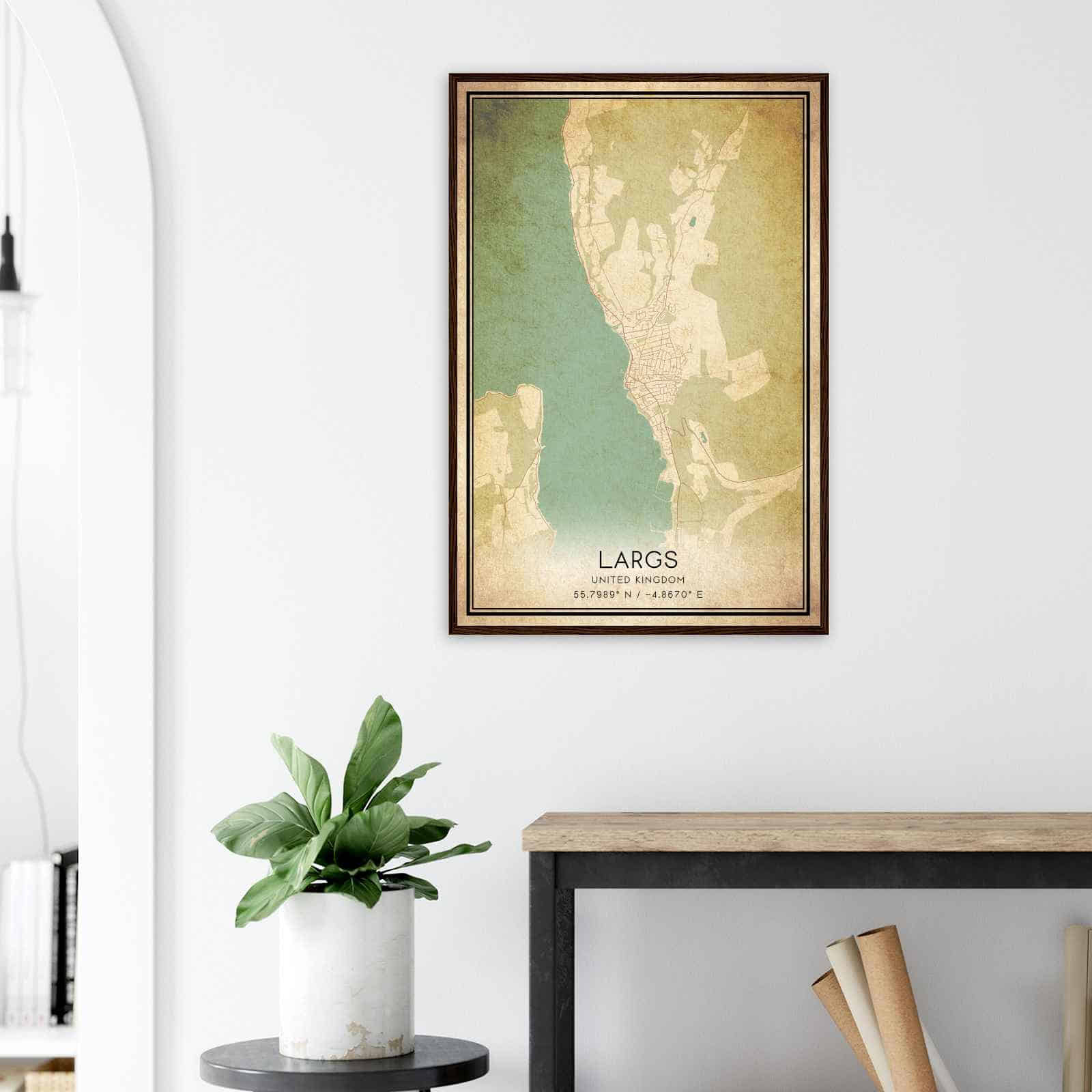Deerfield Kansas Map Poster, Modern Home Decor Wall Art Print (Copy)