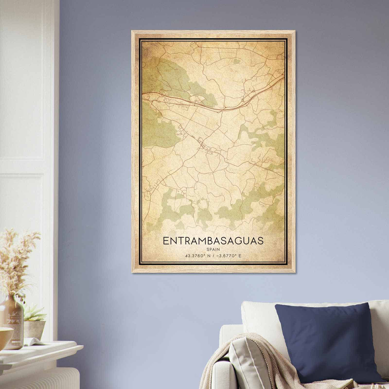 Deerfield Kansas Map Poster, Modern Home Decor Wall Art Print (Copy)