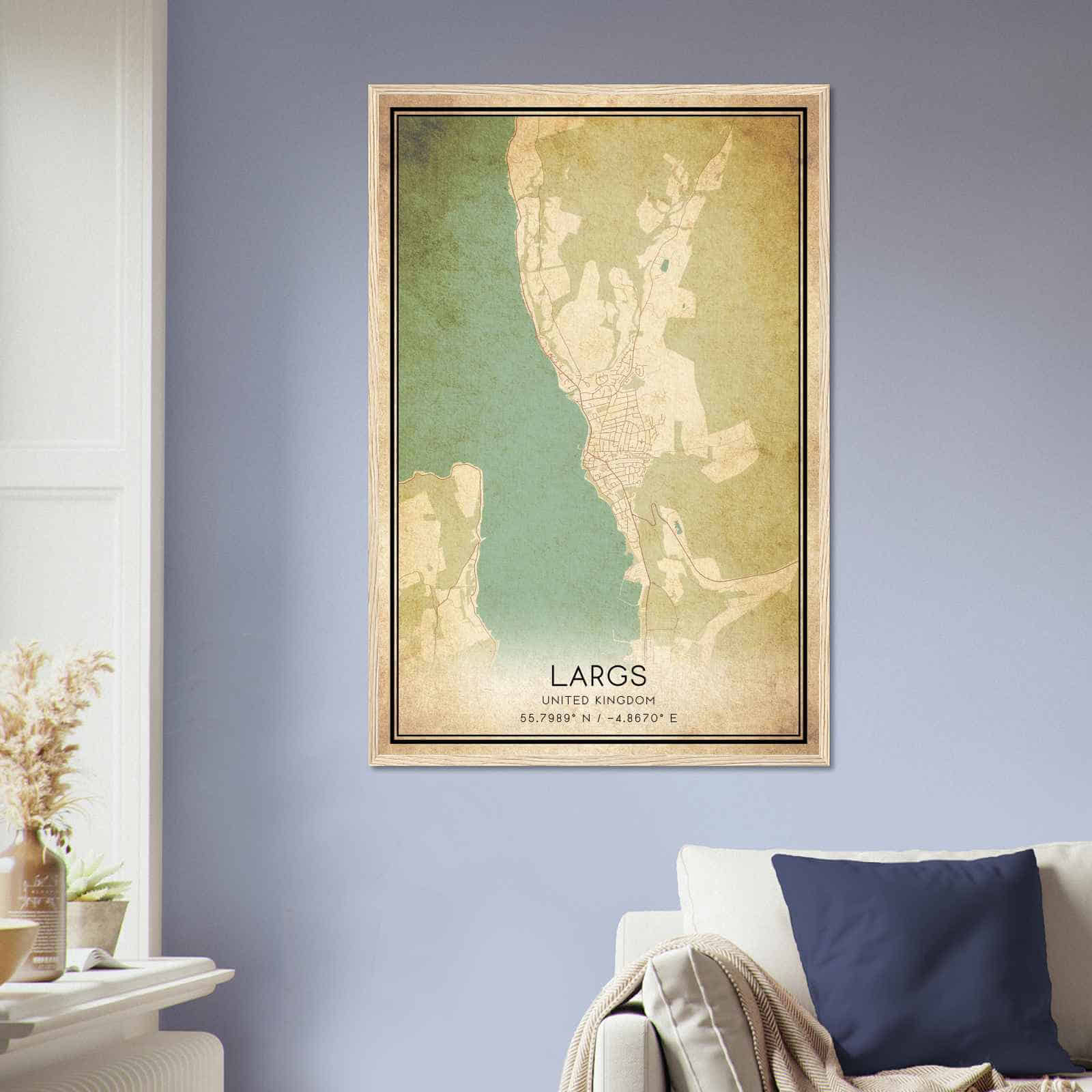 Deerfield Kansas Map Poster, Modern Home Decor Wall Art Print (Copy)
