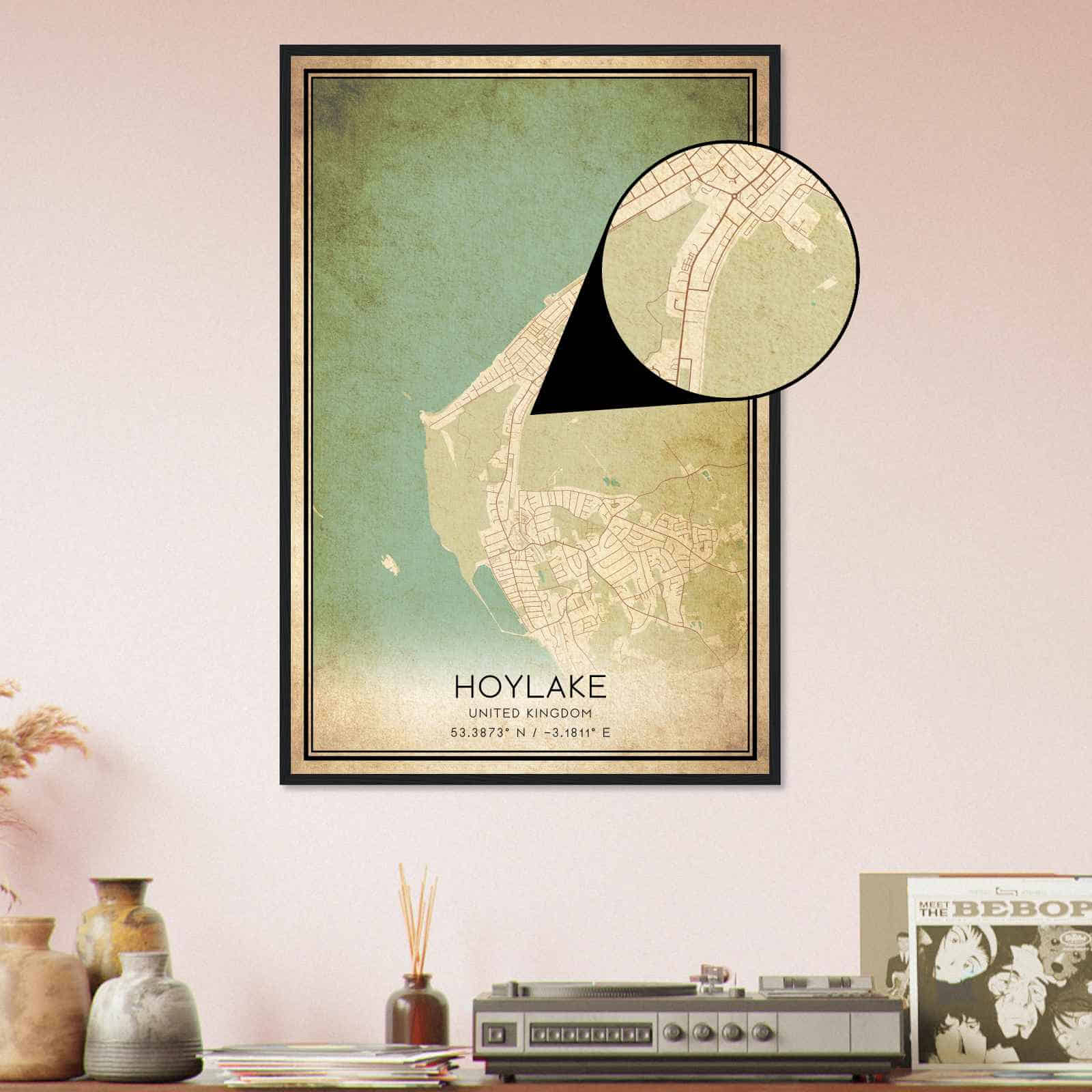 Deerfield Kansas Map Poster, Modern Home Decor Wall Art Print (Copy)