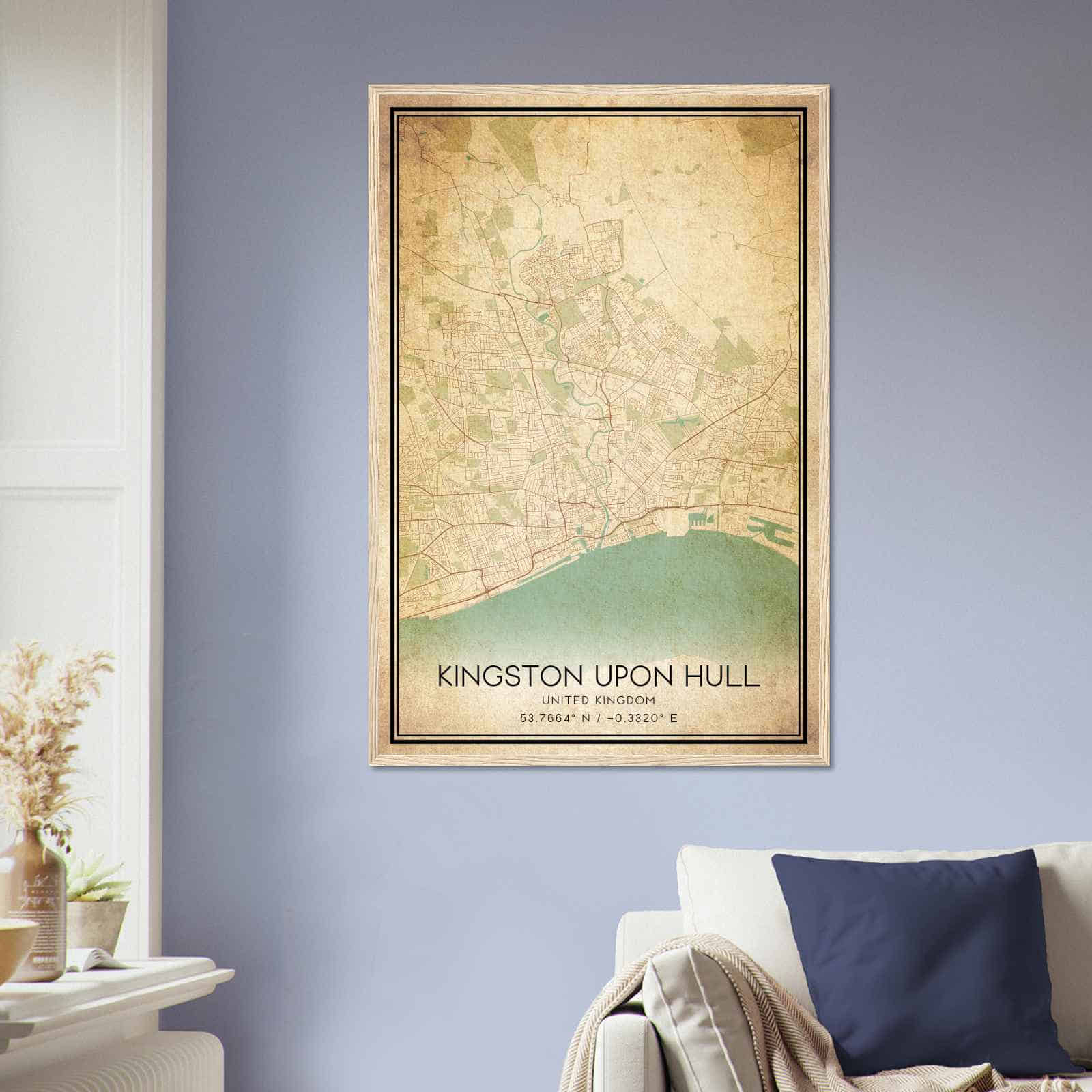 Deerfield Kansas Map Poster, Modern Home Decor Wall Art Print (Copy)