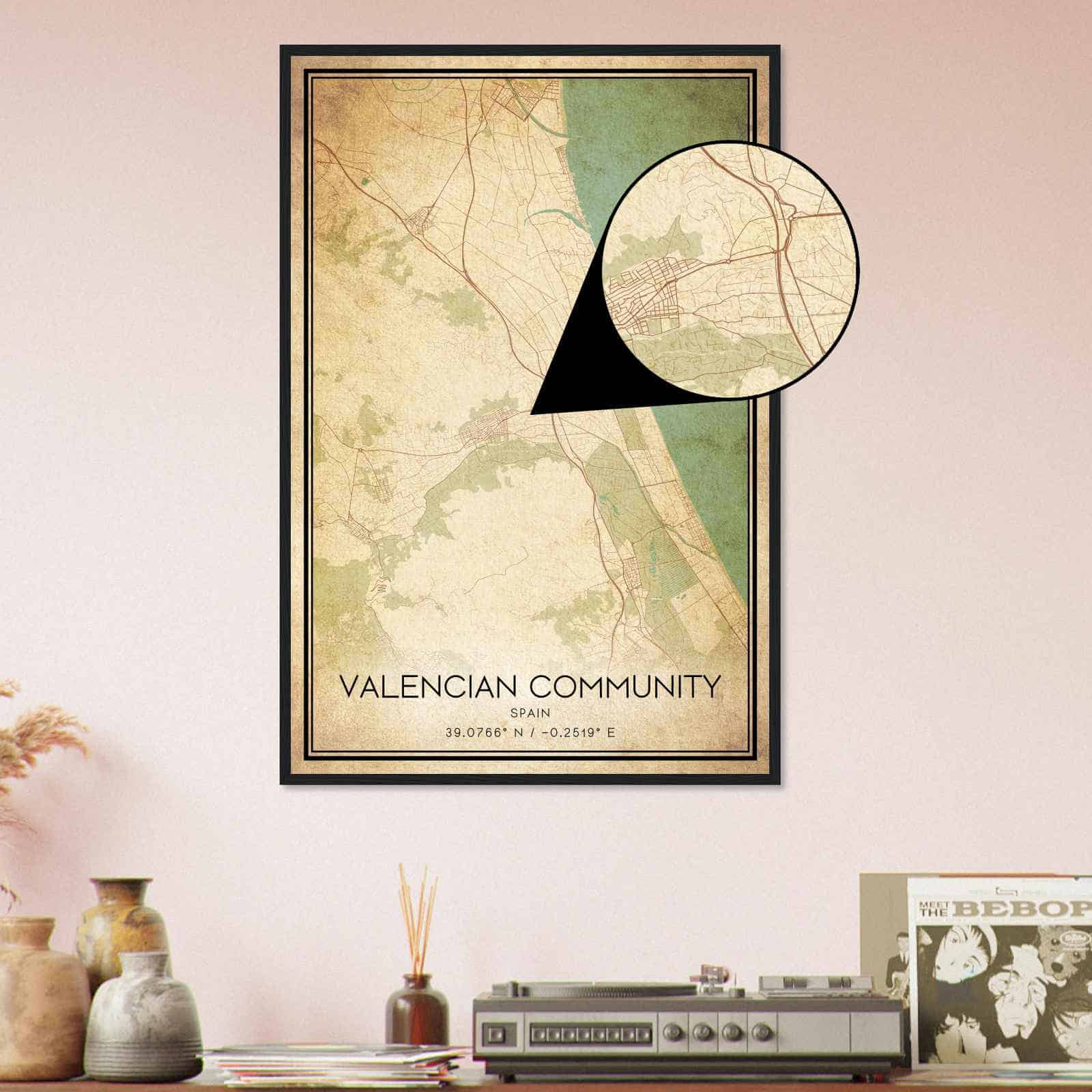 Deerfield Kansas Map Poster, Modern Home Decor Wall Art Print (Copy)