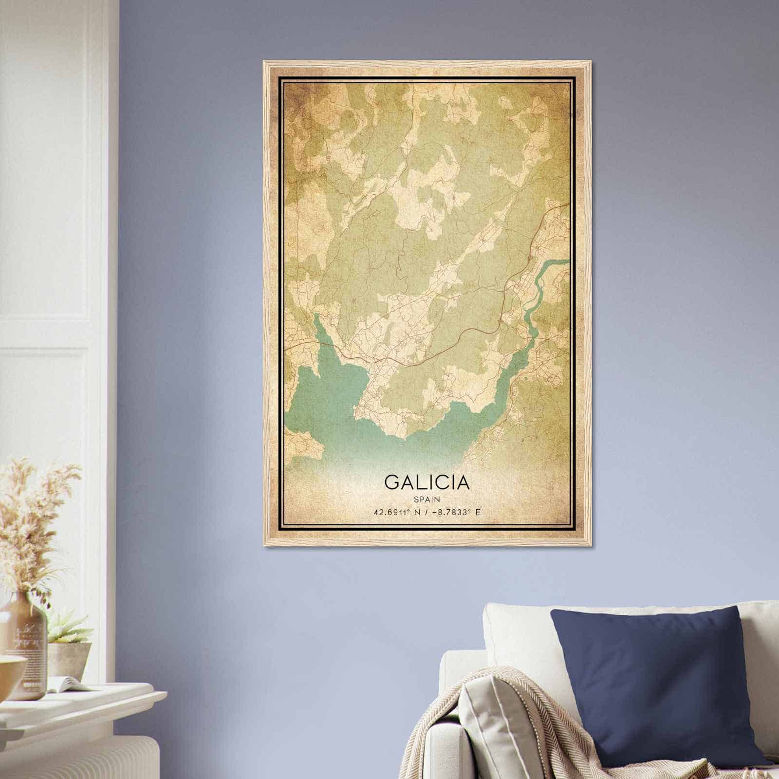 Deerfield Kansas Map Poster, Modern Home Decor Wall Art Print (Copy)