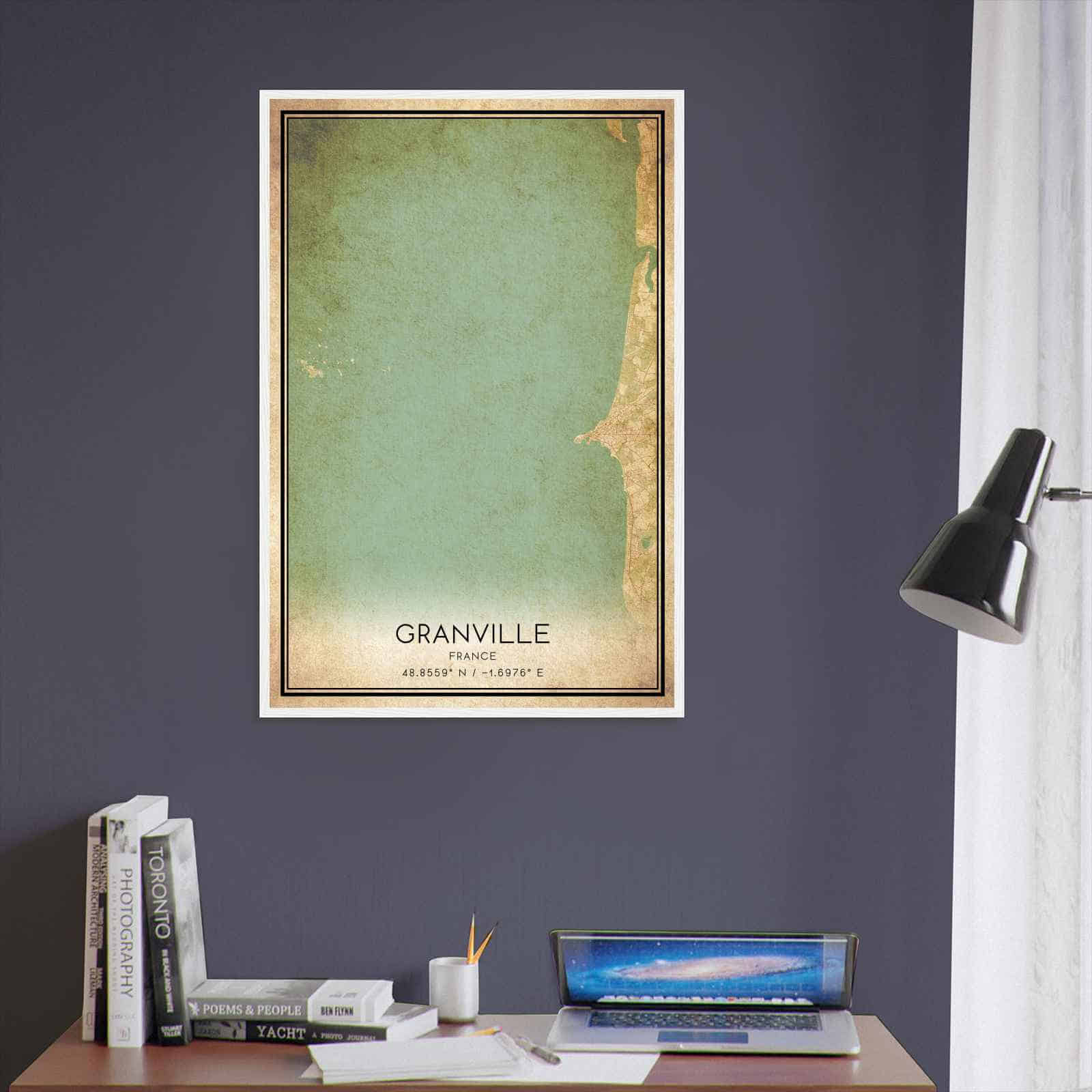Deerfield Kansas Map Poster, Modern Home Decor Wall Art Print (Copy)